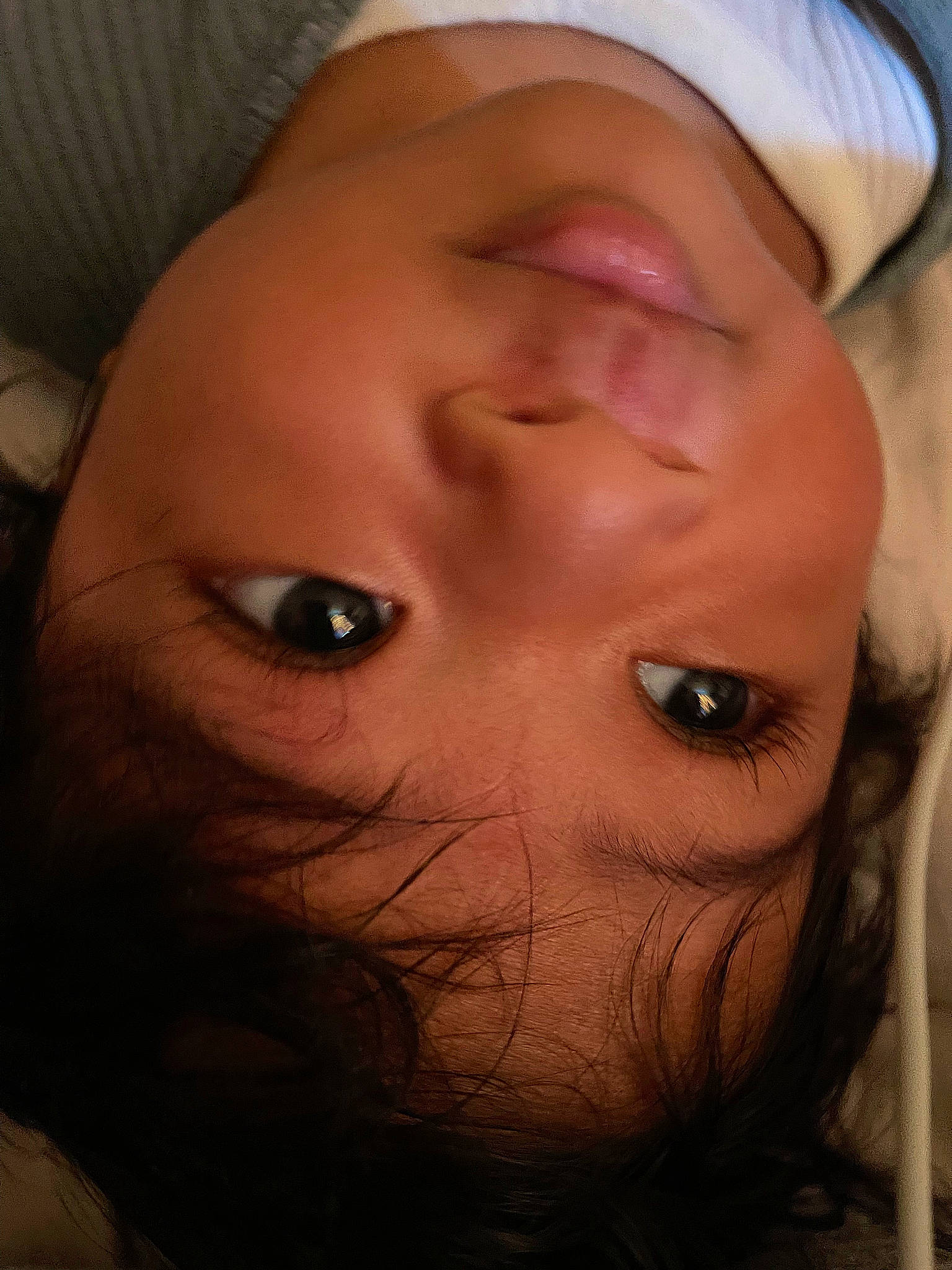 Zayden joined the competition — help win amazing prizes! baby, cheek, child, chin, close_up, eyebrow, eyelash, flash_photography, fun, grass, headgear, iris, lip, mammal, mouth, nose, person, skin, smile, toddler