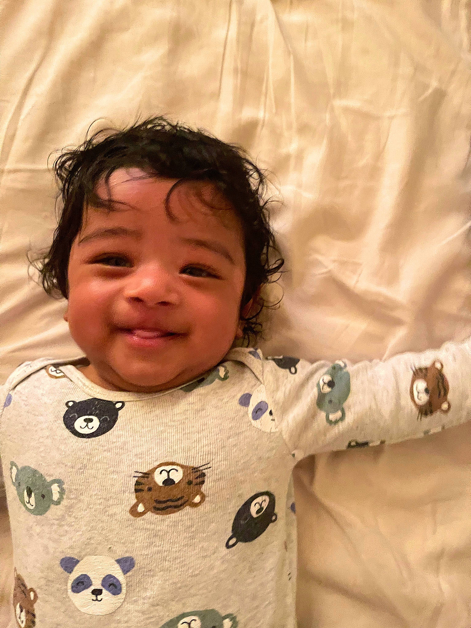 Zayden joined the competition — help win amazing prizes! baby, baby_toddler_clothing, cheek, chin, comfort, eye, face, facial_expression, gesture, happy, head, joy, mouth, nose, organ, people, person, skin, sleeve, smile