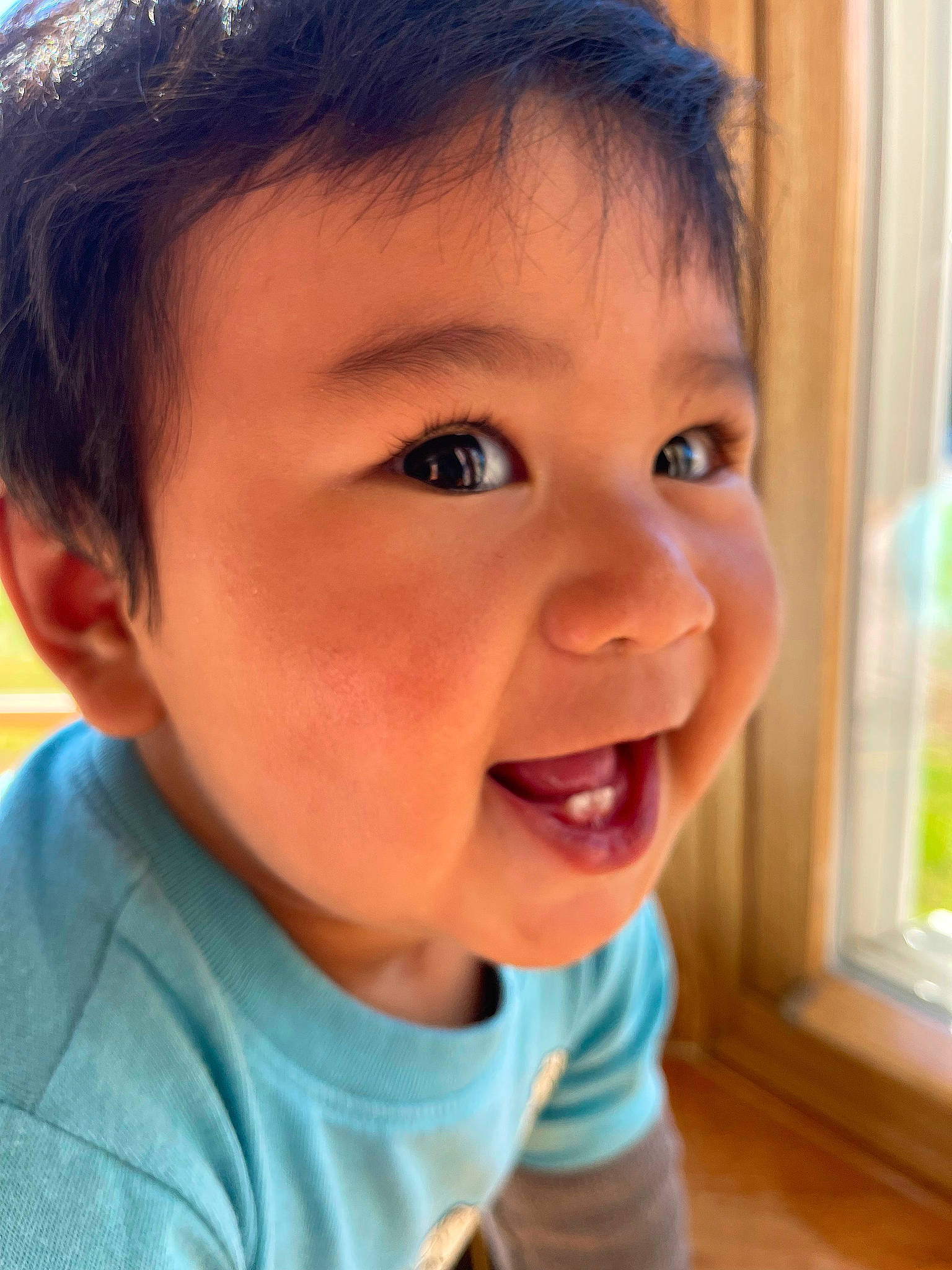 Melvin is registered to the contest to win money with this photo: baby_toddler_clothing, cheek, child, chin, ear, eyebrow, eyelash, face, facial_expression, forehead, happy, iris, lip, mouth, neck, nose, person, skin, smile, toddler