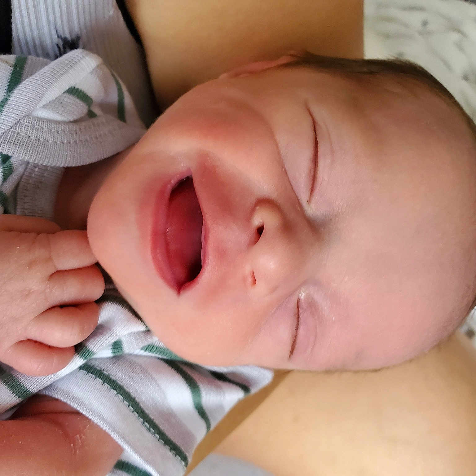Thaddeus is registered to the contest to win money with this photo: baby, baby_sleeping, baby_toddler_clothing, cheek, child, comfort, eye, eyebrow, eyelash, finger, gesture, hand, happy, mouth, nail, nose, skin, sleep, thumb, toddler