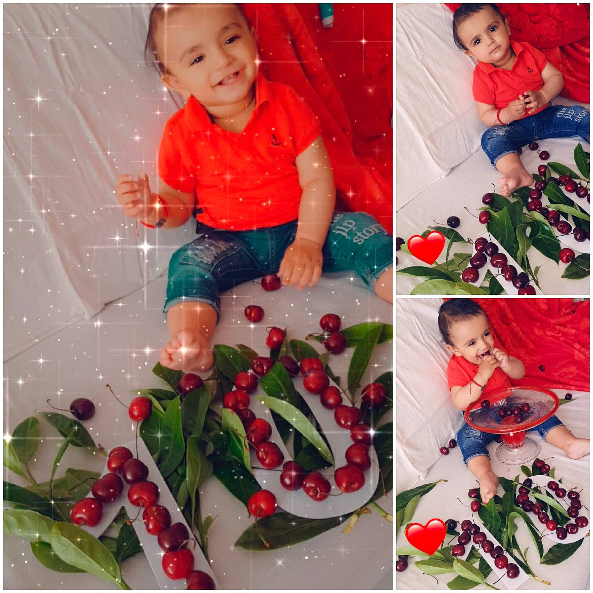 Patrick participe au concours pour gagner de l'argent avec cette photo : baby, baby_toddler_clothing, carmine, child, christmas, christmas_decoration, christmas_eve, event, face, happy, holiday, ingredient, joy, lap, pattern, person, recipe, red, sleeve, t_shirt