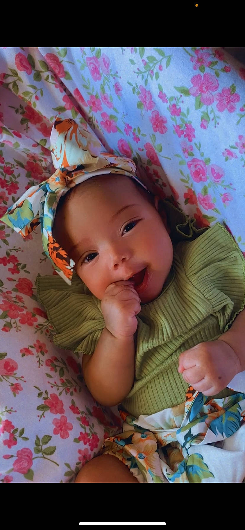 Chanel joined the competition — help win amazing prizes! baby, baby_toddler_clothing, beauty, cheek, child, chin, happy, head, linens, lip, nose, pattern, people, person, pink, product, skin, sleeve, textile, toddler