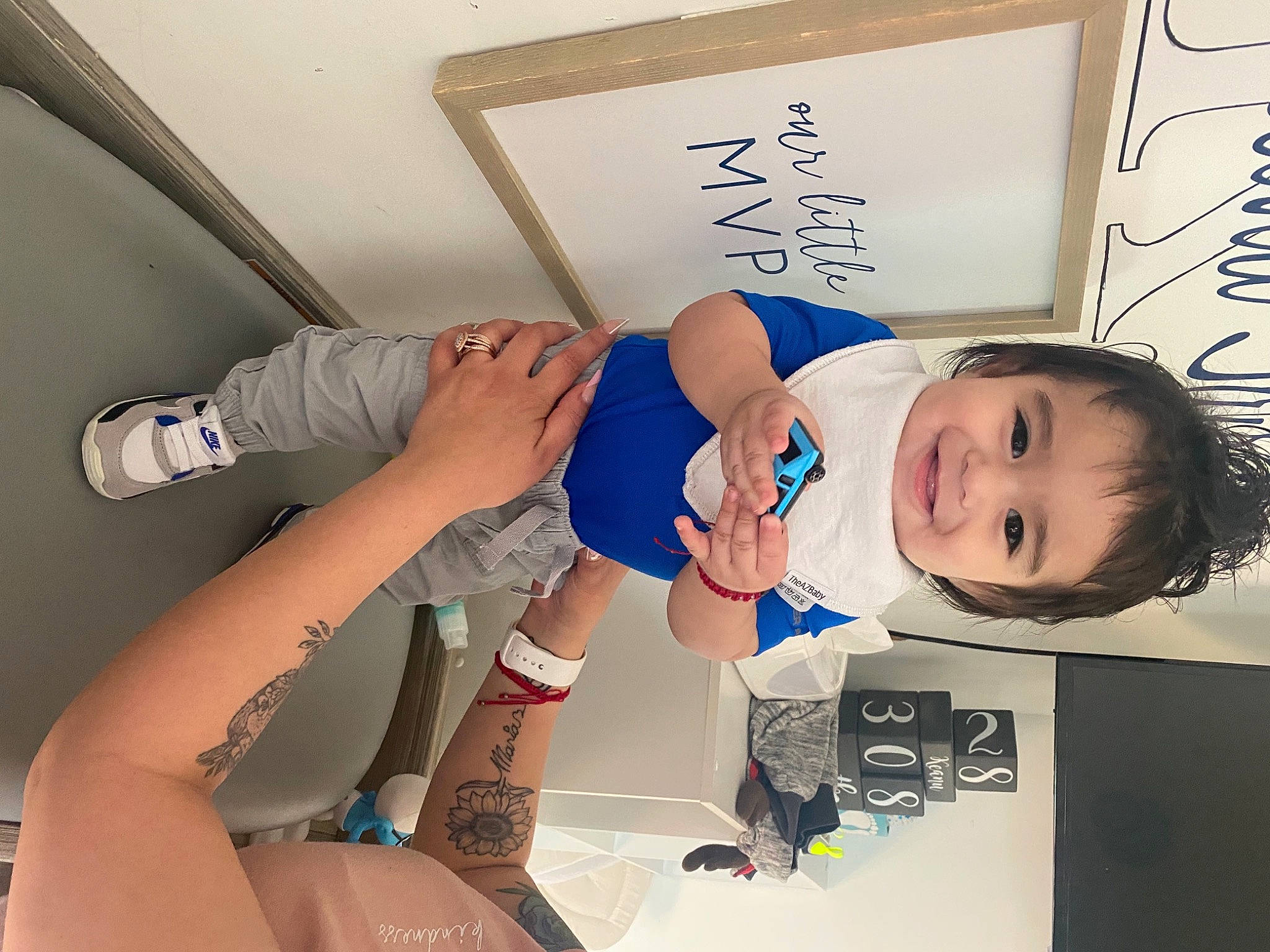 Keanu joined the competition — help win amazing prizes! baby, design, elbow, electric_blue, finger, foot, fun, gesture, happy, human_leg, joy, knee, nail, person, room, sandal, smile, sock, thigh, thumb