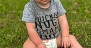 Jdee is registered to the contest to win money with this photo: baby, child, grass, outdoor, sitting, diaper, shirt, cute, expression, face, barefoot, nature, young, portrait, skin, person, summer, casual, head, legs