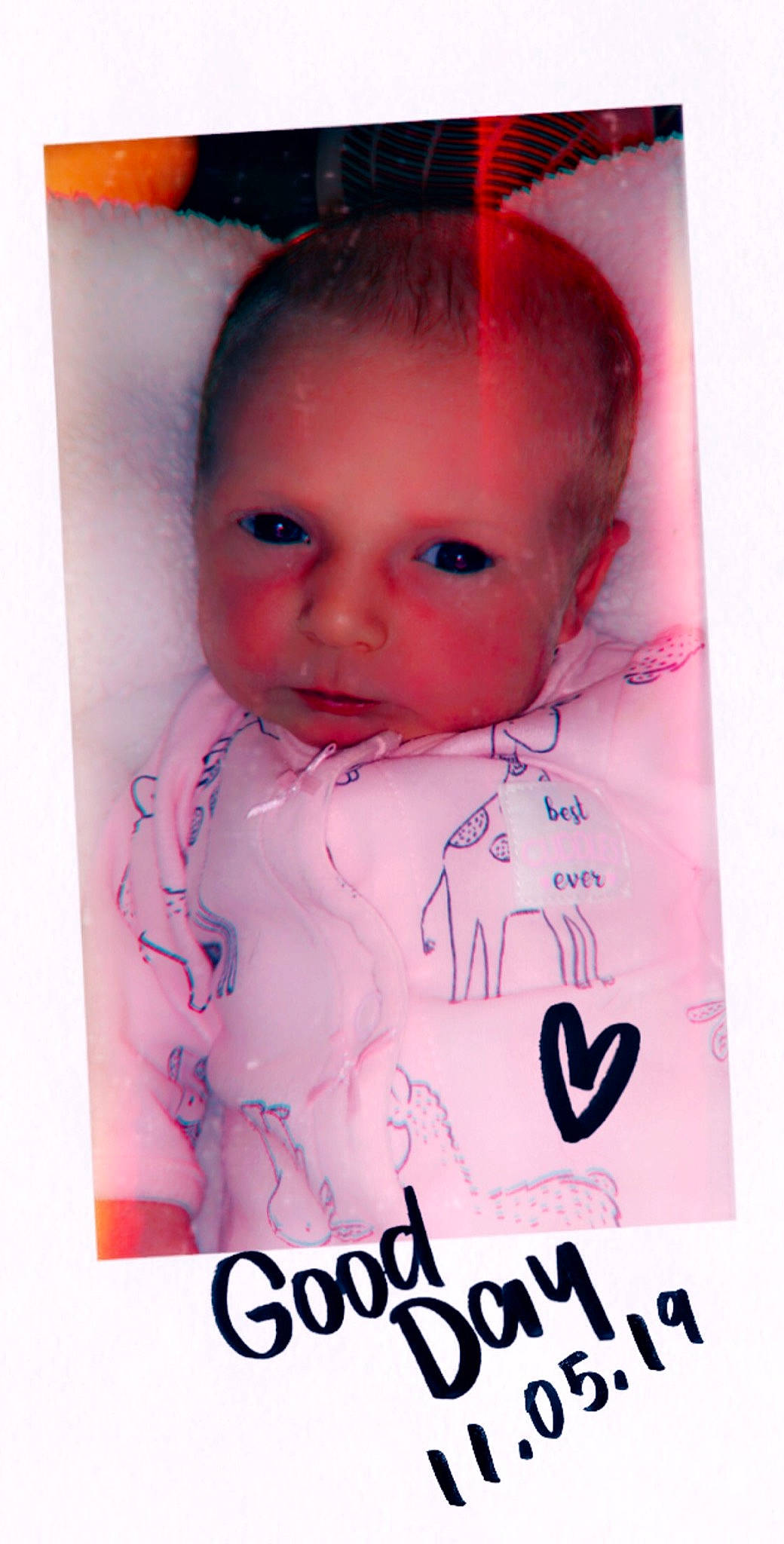 Karliah joined the competition — help win amazing prizes! art, baby, baby_products, baby_toddler_clothing, cheek, child, face, forehead, head, lip, nose, person, photo_caption, pink, product, textile, toddler