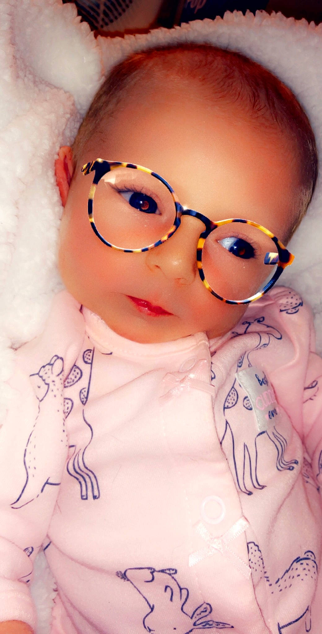 Karliah is registered to the contest to win money with this photo: baby, cheek, child, cool, ear, eye, eyebrow, eyewear, face, forehead, glasses, head, lip, nose, person, skin, toddler, vision_care