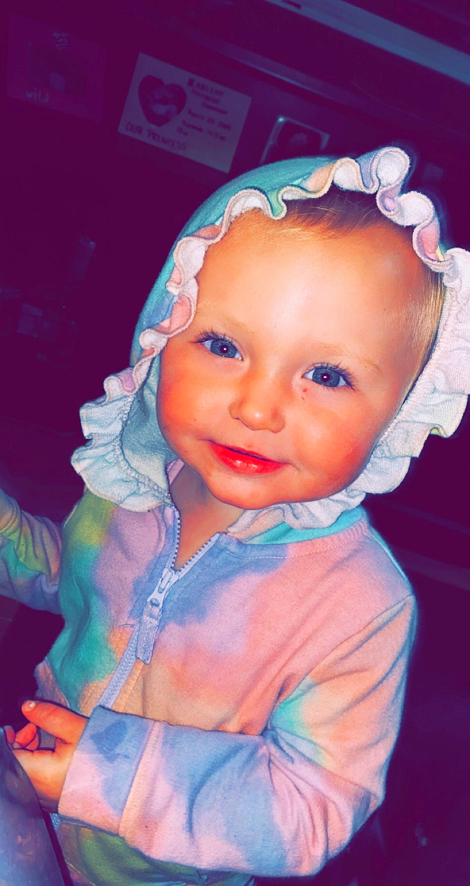 Karliah is registered to the contest to win money with this photo: art, baby, cheek, child, eye, face, forehead, hair_accessory, head, headband, headgear, illustration, iris, joy, lip, person, pink, portrait, smile, toddler