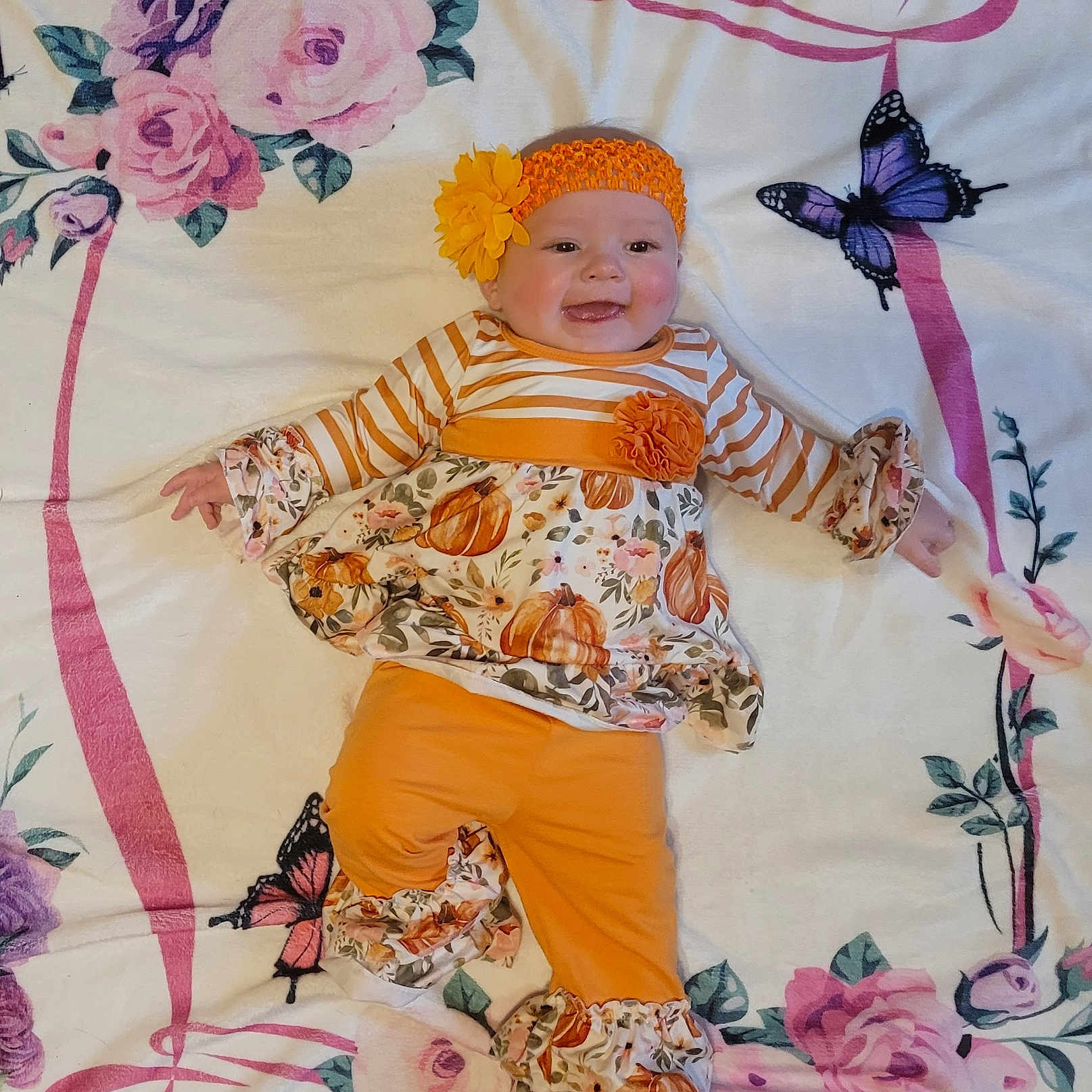 Ivory Mae joined the competition — help win amazing prizes! accessories, baby, bed, bonnet, cap, clothing, dress, face, flower, furniture, glove, hat, head, newborn, person, photography, plant, portrait, purple, rose