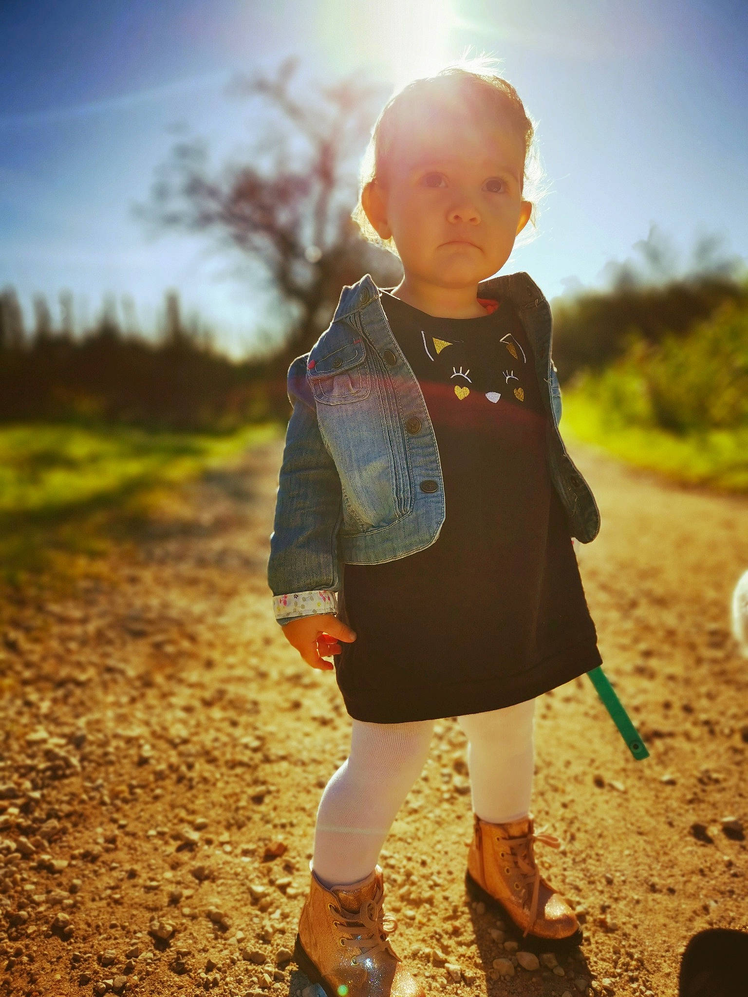Soana participe au concours pour gagner de l'argent avec cette photo : backlighting, blond, child, grass, happy, lens_flare, light, outerwear, people_in_nature, person, photography, sand, sky, smile, standing, summer, sunlight, toddler, tree, vacation