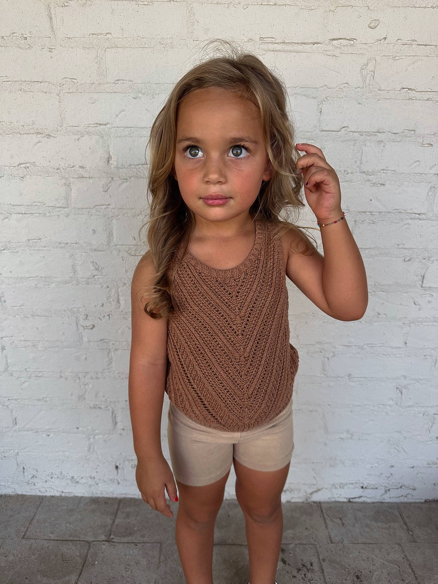 Saylor joined the competition — help win amazing prizes! active_pants, active_tank, baby_toddler_clothing, camisoles, chest, clothing, eye, face, hair, happy, head, knee, leg, long_hair, person, sleeve, sportswear, t_shirt, thigh, trunk