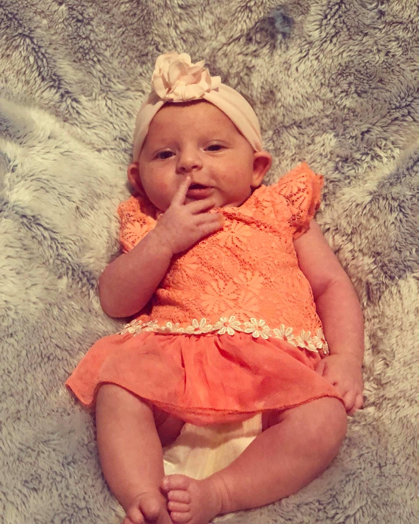 Lillian joined the competition — help win amazing prizes! baby, baby_toddler_clothing, child, dress, finger, flash_photography, fun, grass, happy, human, iris, leg, lip, mouth, organ, people_in_nature, person, pink, skin, summer