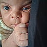 Xavier joined the competition — help win amazing prizes! baby, closeup, face, hand, skin, curious, infant, newborn, expression, portrait, child, grip, natural_light, soft_skin, tiny_fingers, cute, young, human, looking, detail