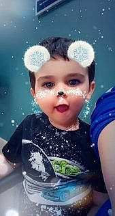 Marcelo is registered to the contest to win money with this photo: baby, cheek, child, child_model, cool, ear, forehead, hair_accessory, head, headband, headgear, headpiece, nose, person, photography, portrait, skin, smile, space, toddler