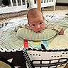 Isaiah joined the competition — help win amazing prizes! baby, infant, play_mat, pillow, crib, toy, carpet, expression, face, wide_eyes, indoor, child, crawling, clothing, soft_toy, nursery, baby_play, floor, head_support, cute