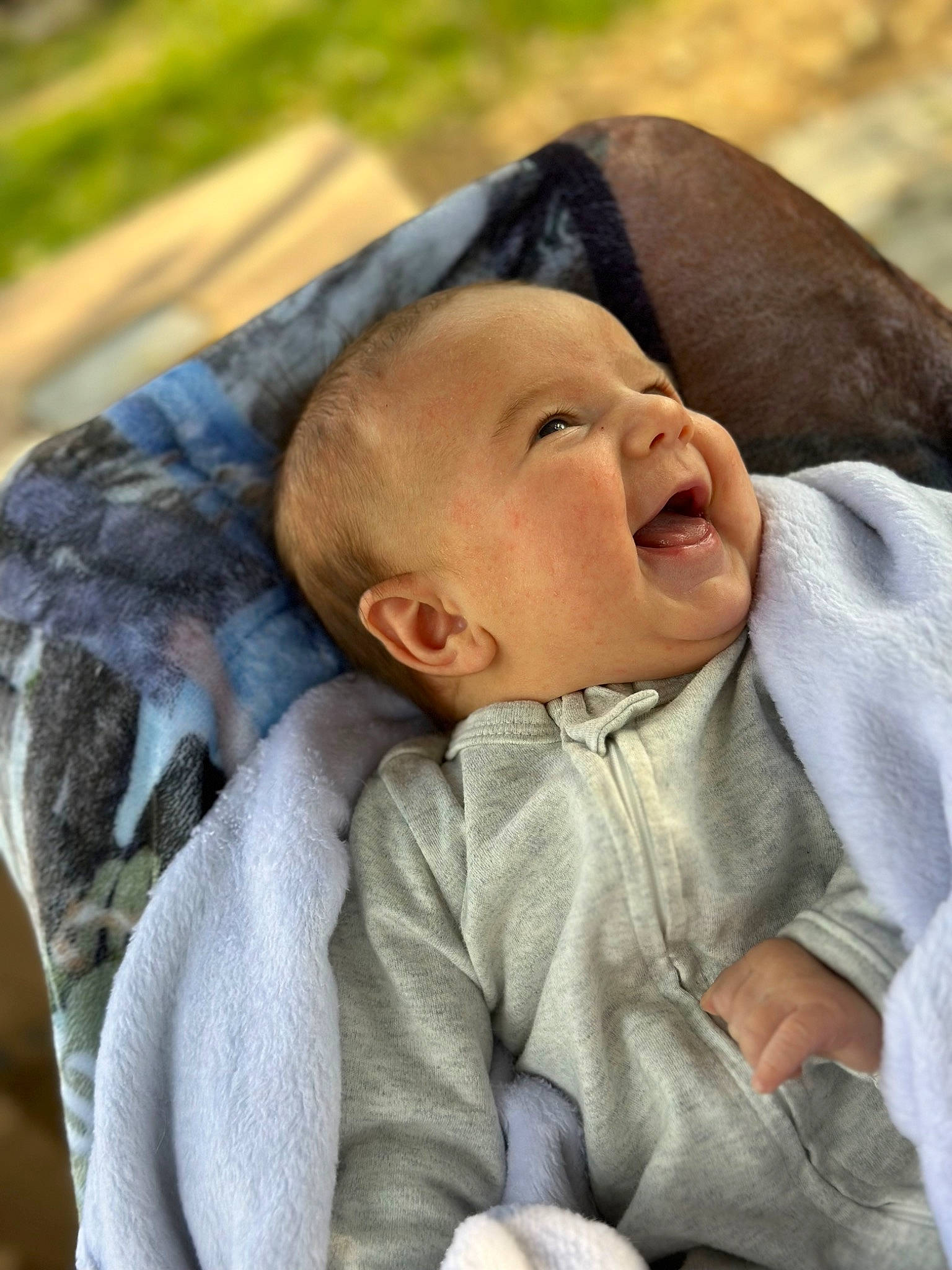 Haisley joined the competition — help win amazing prizes! baby, baby_products, baby_toddler_clothing, cheek, child, comfort, eye, face, fur, grass, happy, people_in_nature, person, portrait_photography, sitting, skin, toddler, tree