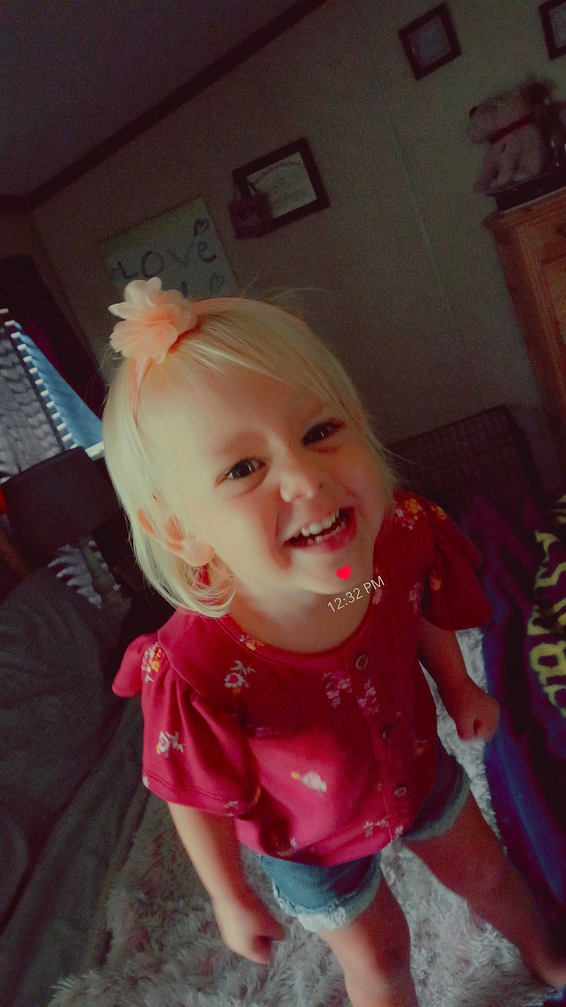 Zoey joined the competition — help win amazing prizes! baby_toddler_clothing, cheek, child, computer_keyboard, electronic_musical_instrument, eyelash, fashion_accessory, fun, happy, joy, keyboard, laugh, magenta, musical_keyboard, person, pink, room, sitting, sleeve, smile