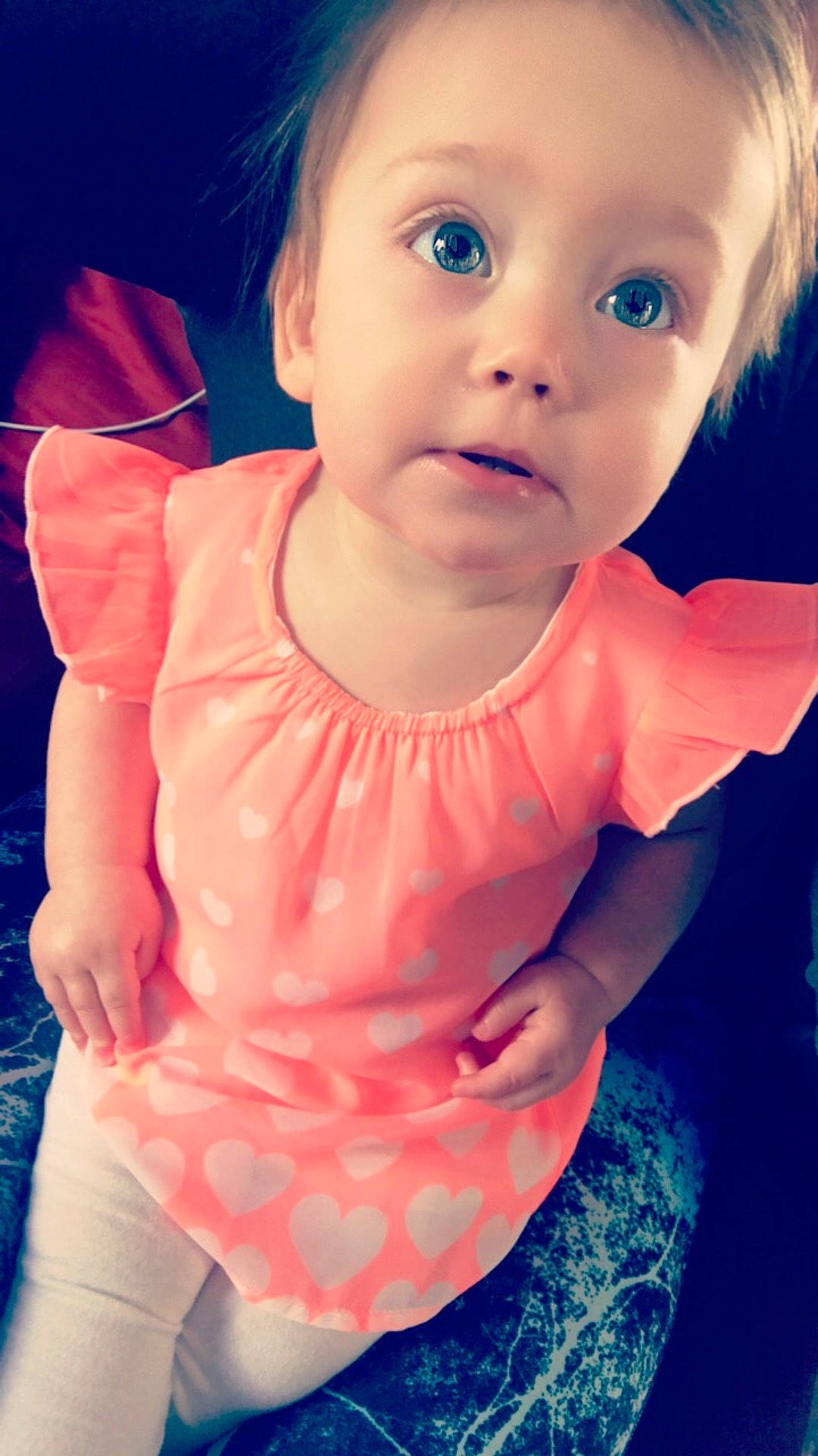 Emma Grace is registered to the contest to win money with this photo: beauty, blue, child, color, dress, eye, face, facial_expression, girl, human_positions, infant, mouth, nose, organ, person, photography, red, skin, smile, toddler