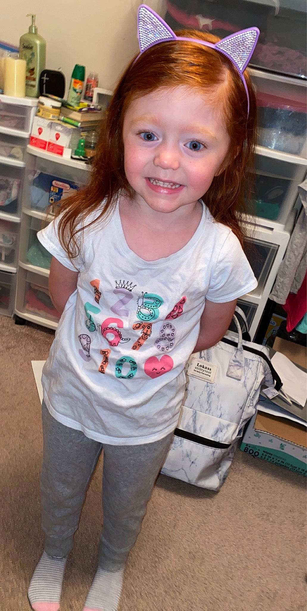 Madalynn joined the competition — help win amazing prizes! child, fun, joy, person, play, sleeve, smile, standing, t_shirt, toddler, top