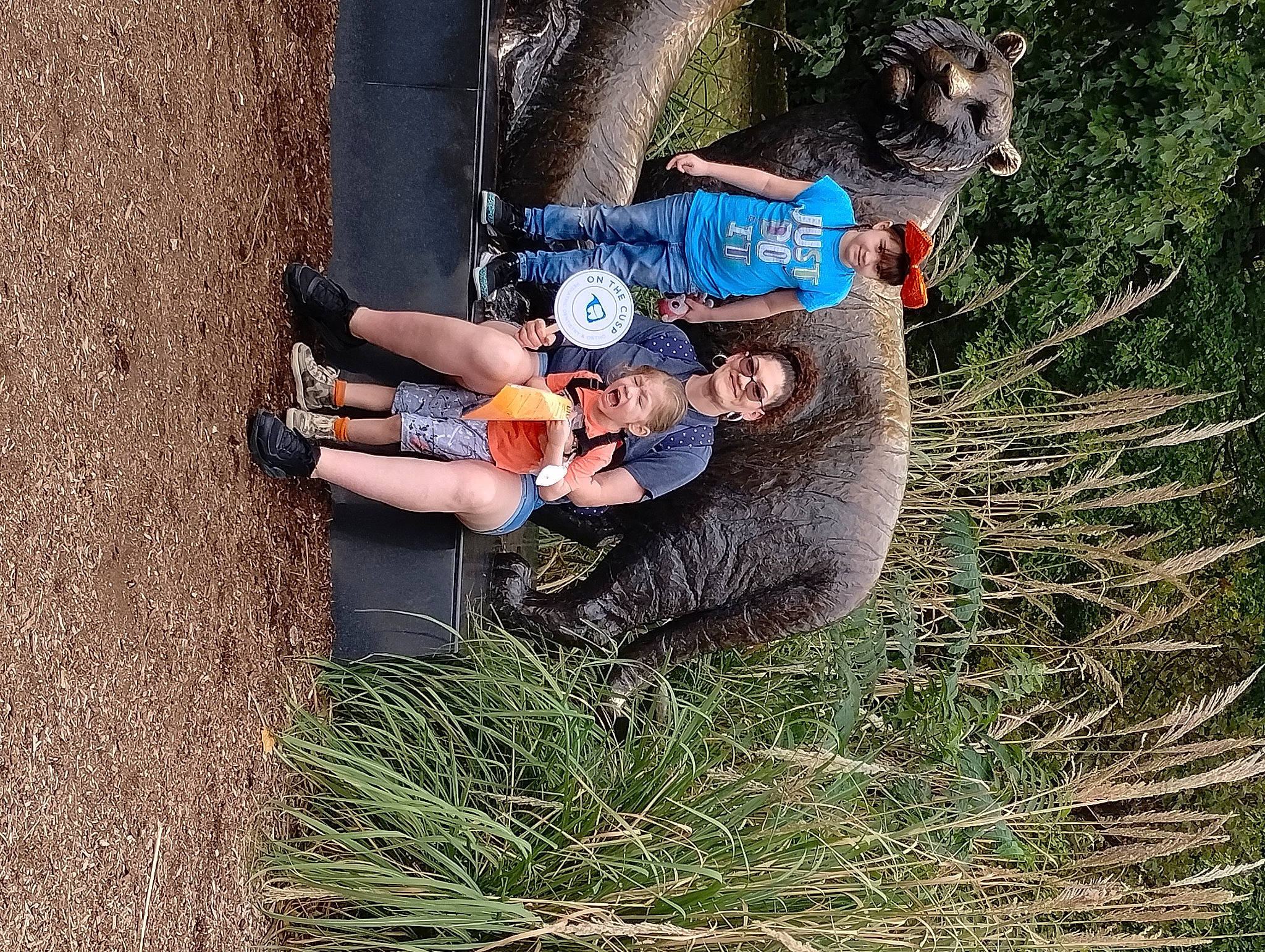 Riott Liam joined the competition — help win amazing prizes! carnivore, electric_blue, fun, fur, grass, human_leg, joy, landscape, mammal, people_in_nature, person, plant, shrub, soil, sporting_group, tail, thigh, tree, trunk, vertebrate