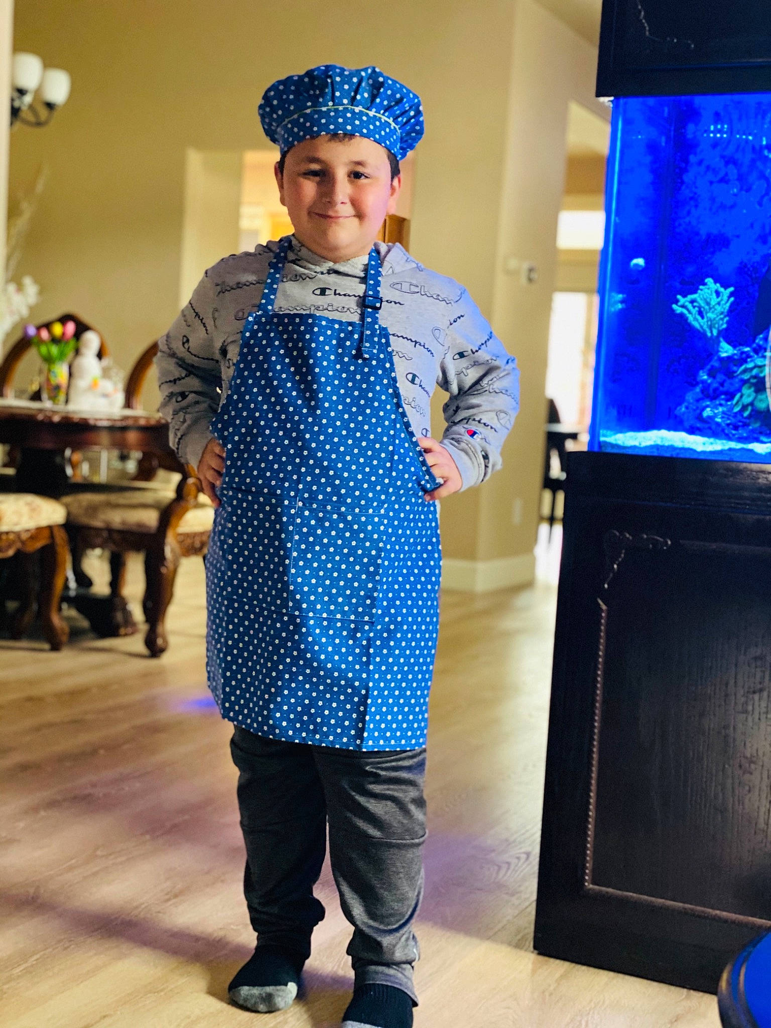 Armen joined the competition — help win amazing prizes! blue, cap, costume, electric_blue, event, fashion_accessory, fashion_design, flooring, formal_wear, fun, hat, headgear, headwear, joy, pattern, person, purple, room, sleeve, smile