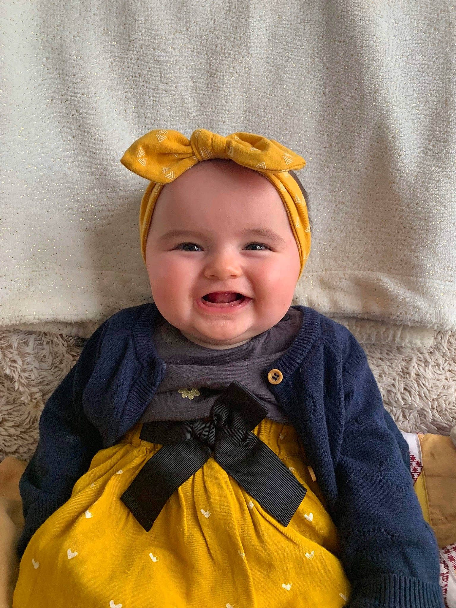 Illyana a rejoint le concours — aidez-le/la à gagner de superbes lots ! baby, baby_products, baby_toddler_clothing, cheek, child, costume_hat, electric_blue, eye, face, fashion_accessory, fun, happy, head, iris, jacket, joy, outerwear, person, personal_protective_equipment, sleeve