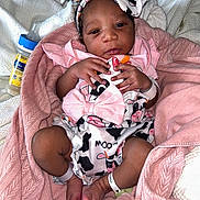 Mayanni joined the competition — help win amazing prizes! architecture, baby, bed, blanket, bodypart, bonnet, building, clothing, face, finger, furniture, hand, hat, head, hospital, newborn, person, photography, portrait, quilt