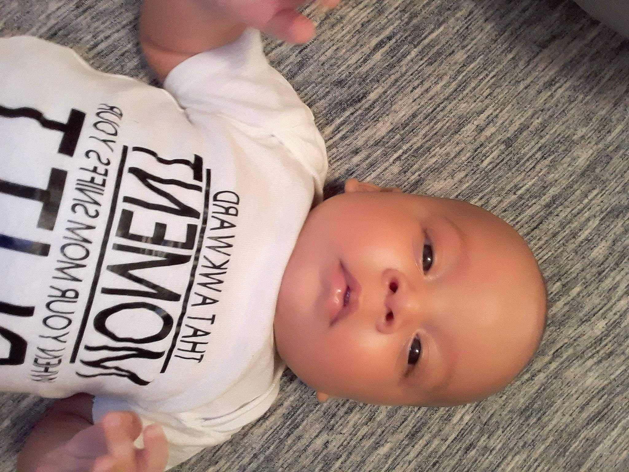 Devon is registered to the contest to win money with this photo: baby, baby_products, child, muscle, nose, person, product, toddler