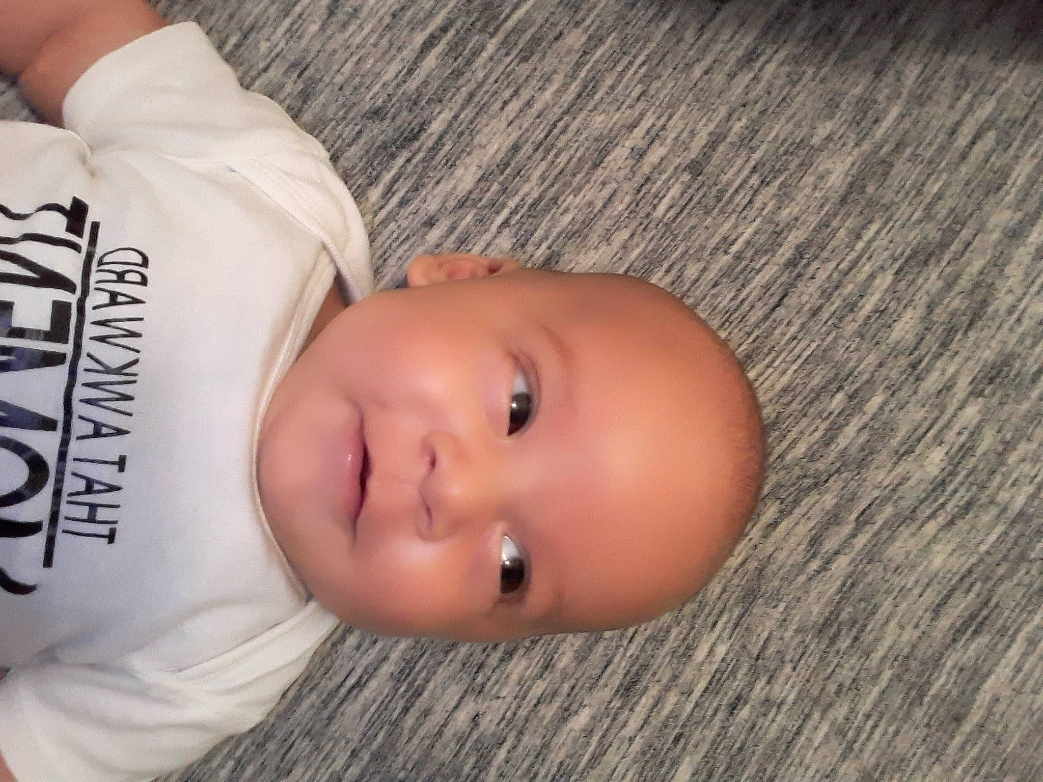 Devon is registered to the contest to win money with this photo: baby, cheek, child, ear, eye, face, hand, head, muscle, nose, person, product, skin, toddler