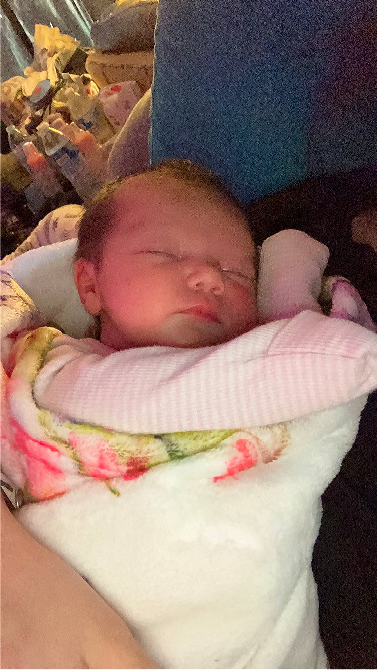 Avery joined the competition — help win amazing prizes! baby, baby_products, baby_sleeping, baby_toddler_clothing, cheek, child, chin, comfort, eye, eyebrow, face, finger, head, linens, mouth, nose, person, pink, skin, textile