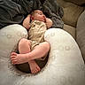 baby, sleeping, infant, pillow, blanket, couch, cozy, rest, comfort, indoors, clothing, relaxation, peaceful, child, furniture, home, soft, cute, portrait, sleep