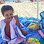 Lana participe au concours pour gagner de l'argent avec cette photo : beach, blanket, child, family, floaties, happy, holiday, ocean, outdoor, person, playful, relaxation, sand, summer, sunny, swimsuit, toddler, towel, vacation, water