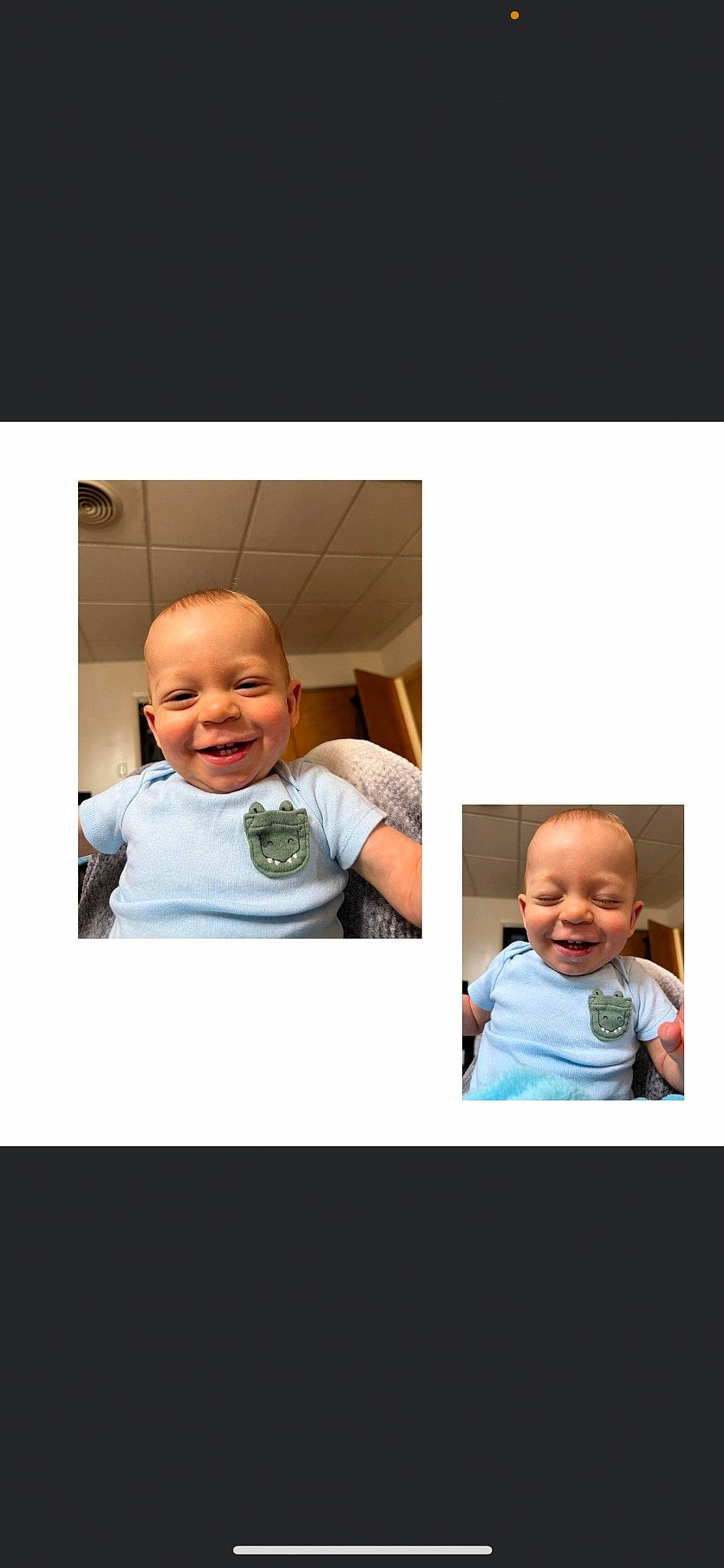 Matteo joined the competition — help win amazing prizes! baby, baby_toddler_clothing, child, collar, denim, electric_blue, font, happy, joy, outerwear, pattern, person, portrait, portrait_photography, room, shirt, sitting, sleeve, smile, t_shirt
