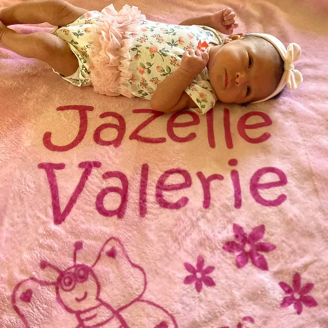 Jazelle joined the competition — help win amazing prizes! arm, art, baby, beauty, child, design, finger, font, handwriting, happy, human, linens, magenta, nail, pattern, person, pink, skin, sweetness, textile