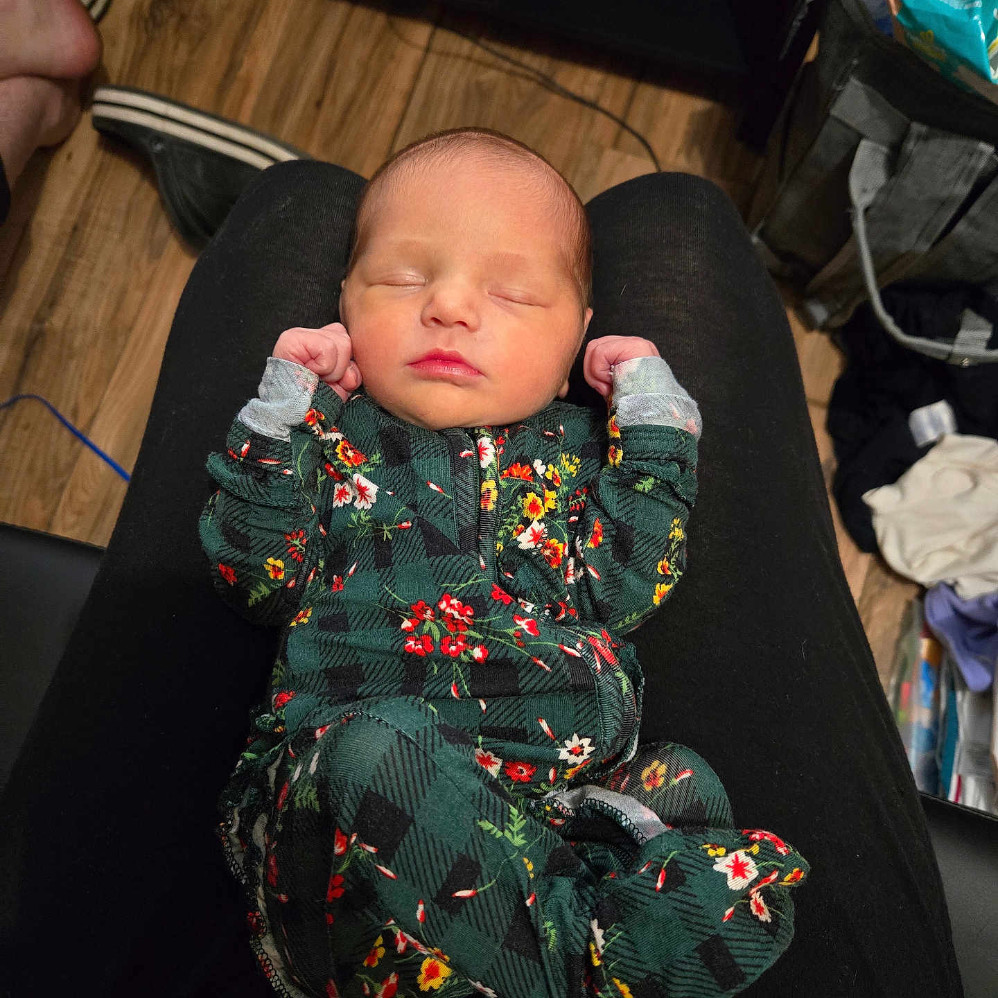 Addalynn is registered to the contest to win money with this photo: accessories, architecture, baby, bag, blanket, building, clothing, couch, cushion, face, furniture, glove, handbag, head, homedecor, newborn, person, photography, portrait, sleeping