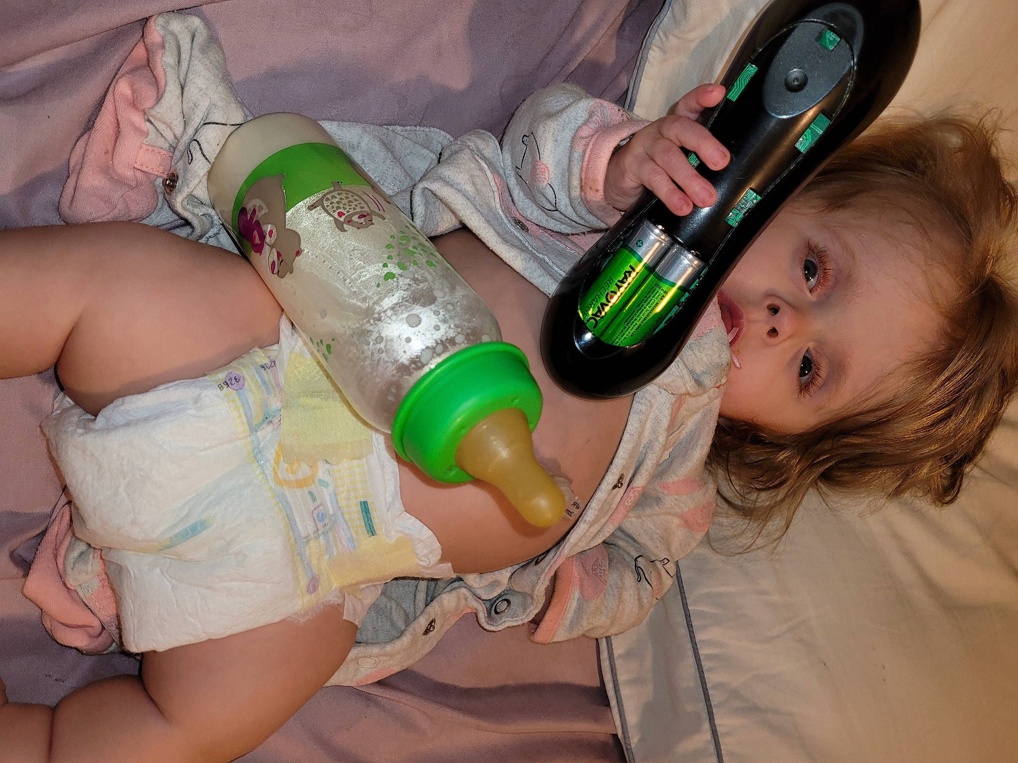 Bethany joined the competition — help win amazing prizes! bottle, chest, child, drink, drinking, drinkware, finger, fun, green, hair, happy, human_leg, mouth, nail, person, plastic_bottle, skin, thigh, thumb, toddler