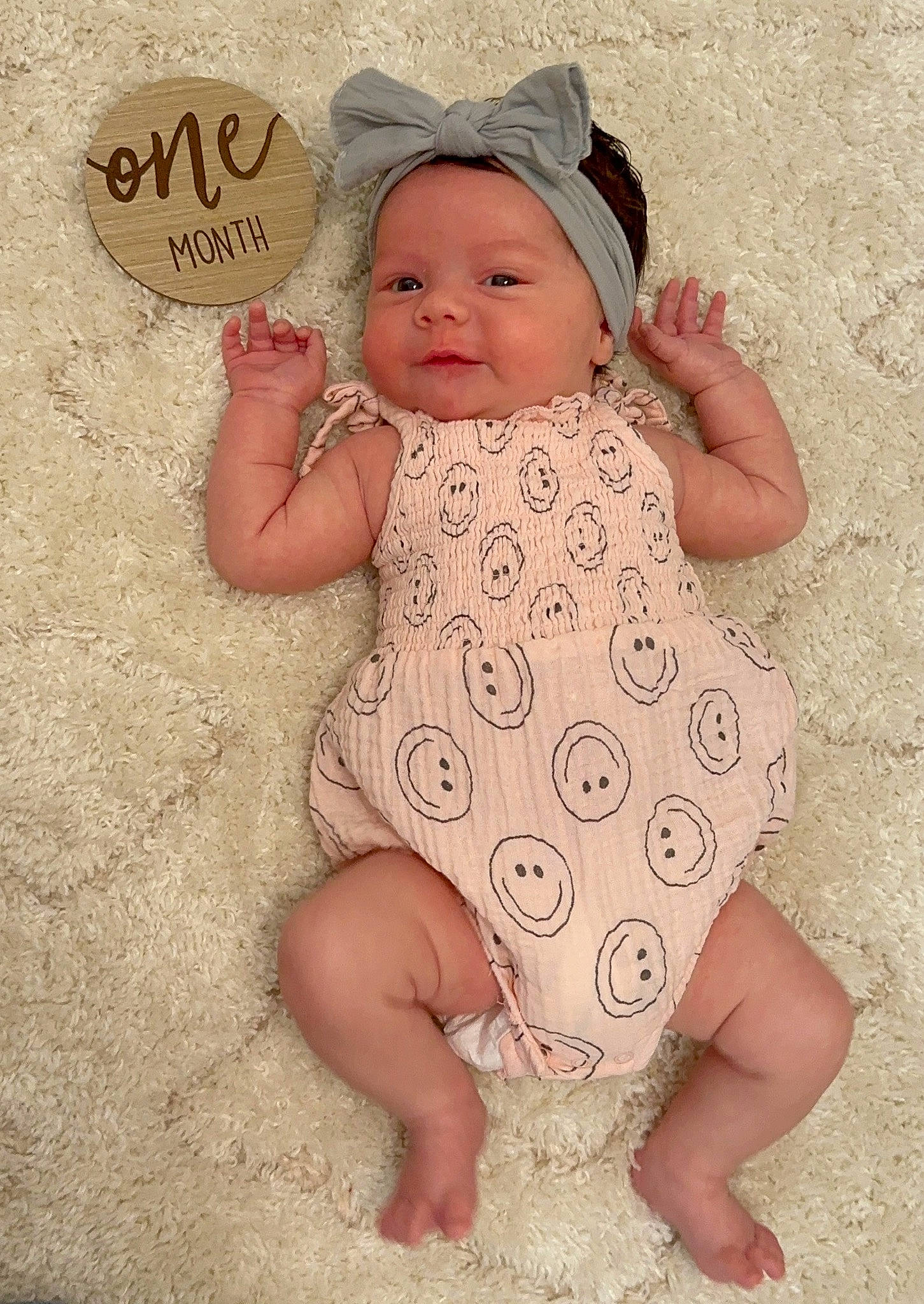 Lilah joined the competition — help win amazing prizes! arm, baby, baby_toddler_clothing, cheek, child, dress, face, facial_expression, finger, hand, happy, human, lip, pattern, person, pink, skin, sleeve, textile, thumb