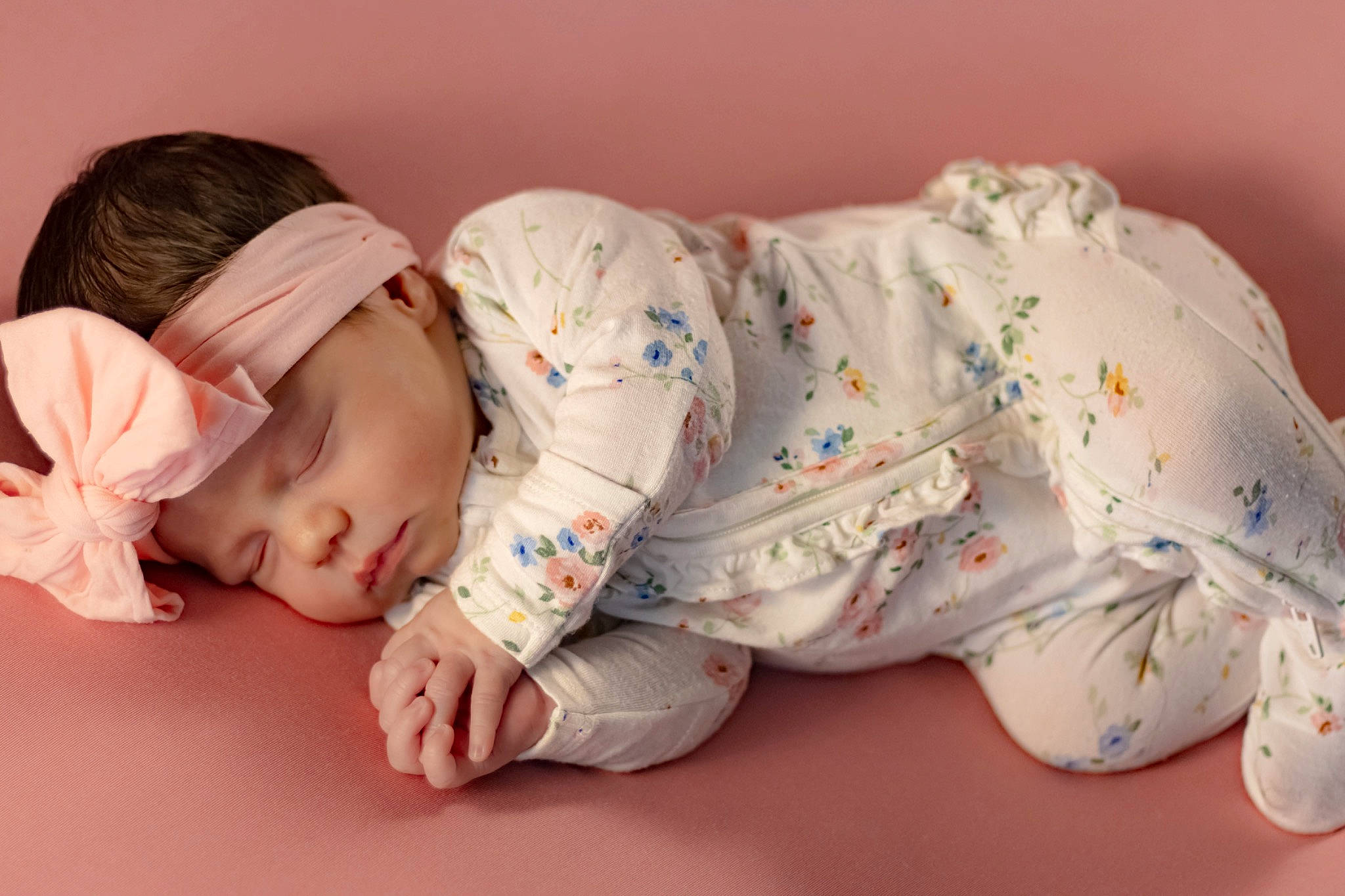 Lilah joined the competition — help win amazing prizes! arm, baby, baby_products, baby_sleeping, baby_toddler_clothing, bedtime, carmine, child, comfort, foot, hand, head, headwear, linens, nap, person, pink, sitting, skin, sleep