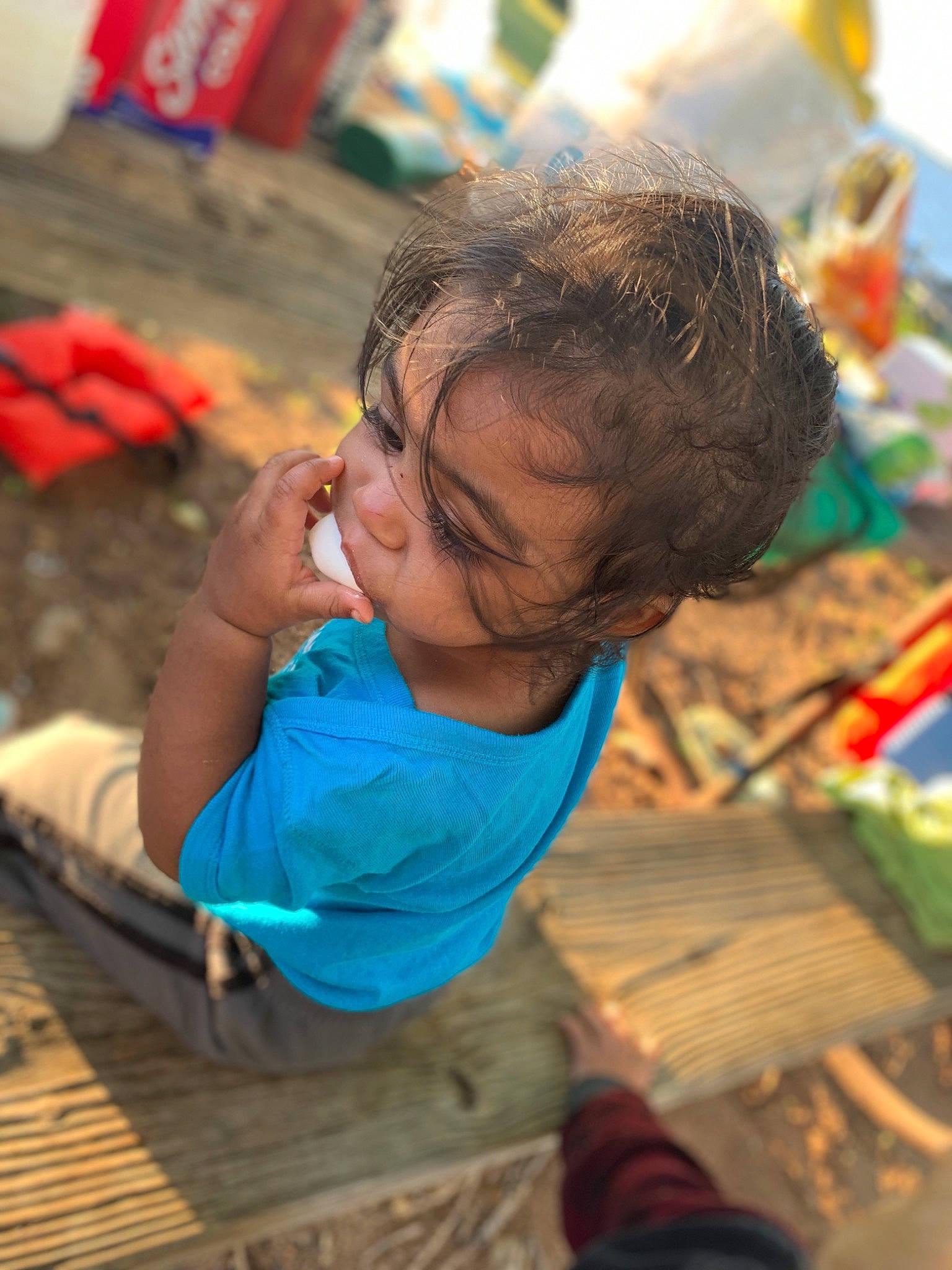 Persephone joined the competition — help win amazing prizes! adaptation, child, fun, happy, leisure, neck, people, person, play, recreation, sand, smile, summer, toddler, vacation, water