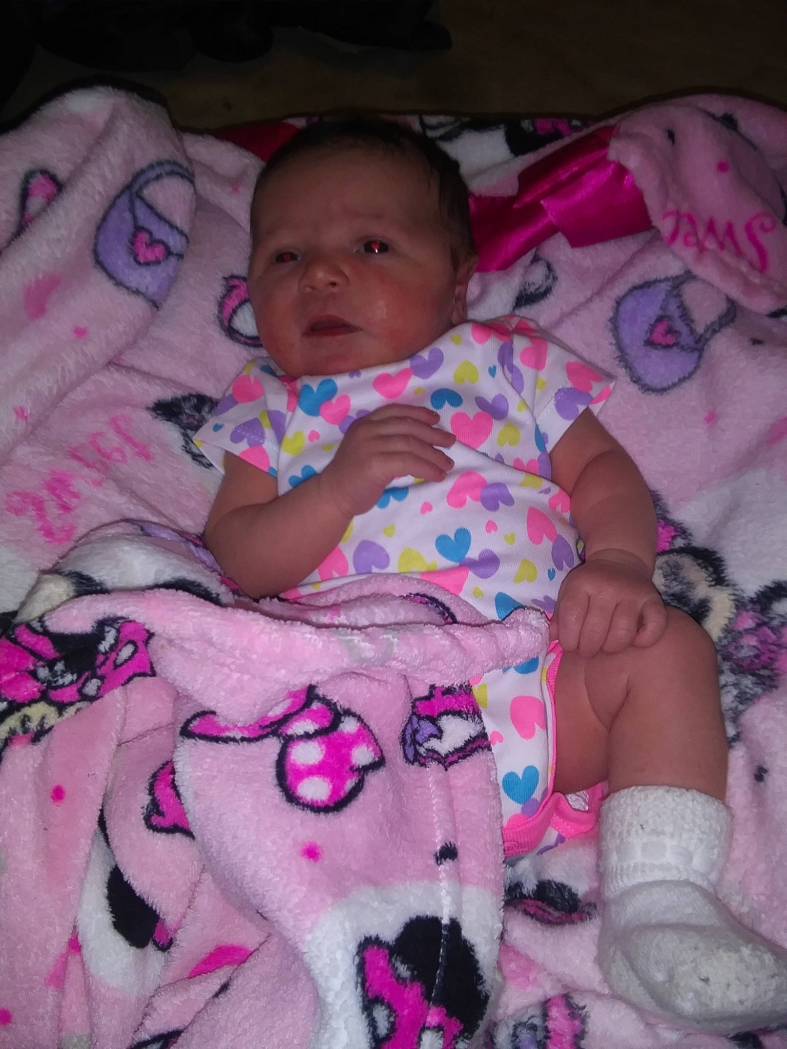 Lylah joined the competition — help win amazing prizes! baby, baby_products, bedtime, blanket, cheek, child, mouth, person, pink, product, skin, sleep, smile, textile, toddler