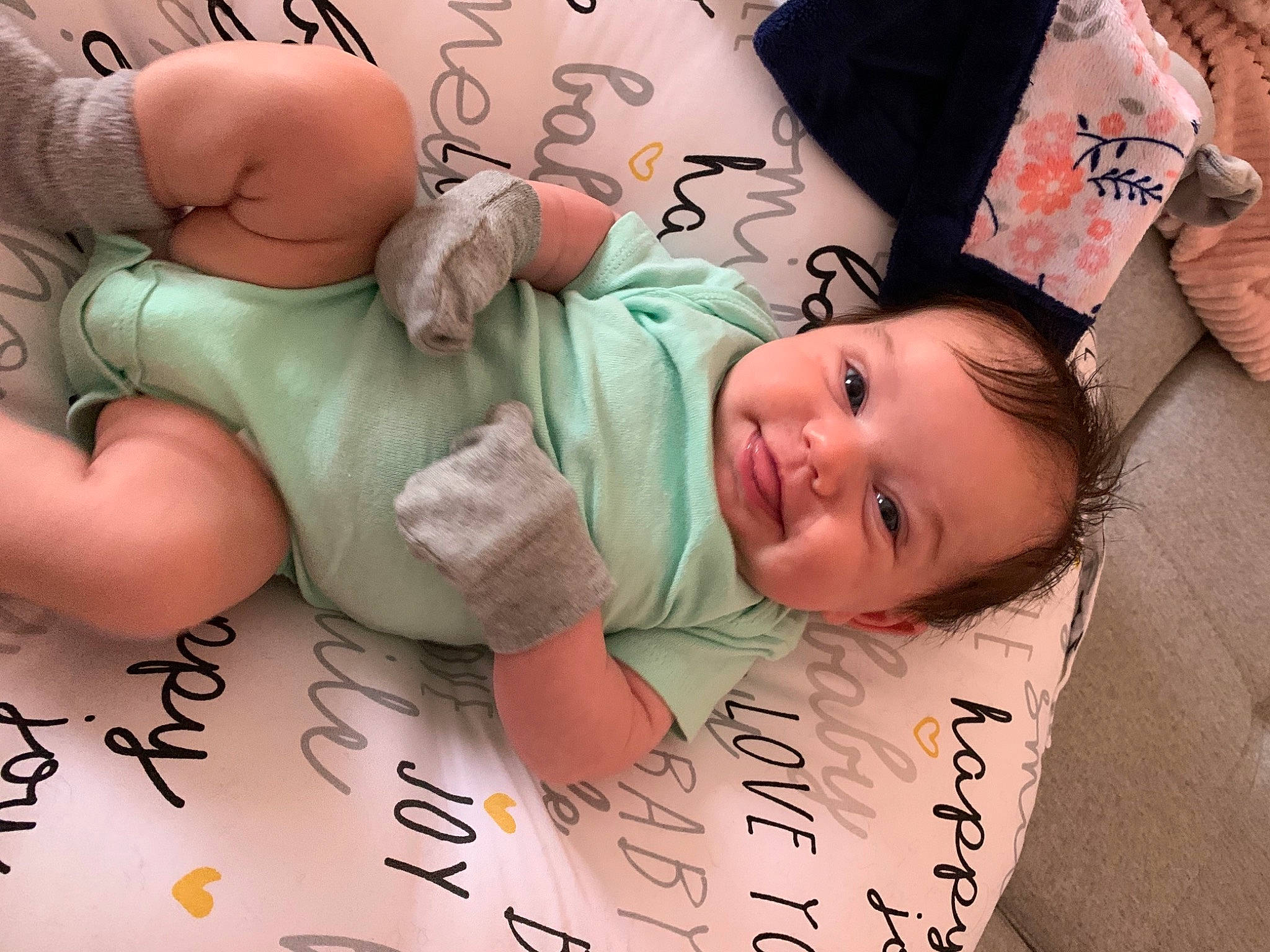 Lilly joined the competition — help win amazing prizes! baby, baby_toddler_clothing, beauty, cheek, chest, child, comfort, face, facial_expression, finger, font, gesture, happy, person, pink, product, skin, smile, snapshot, thumb