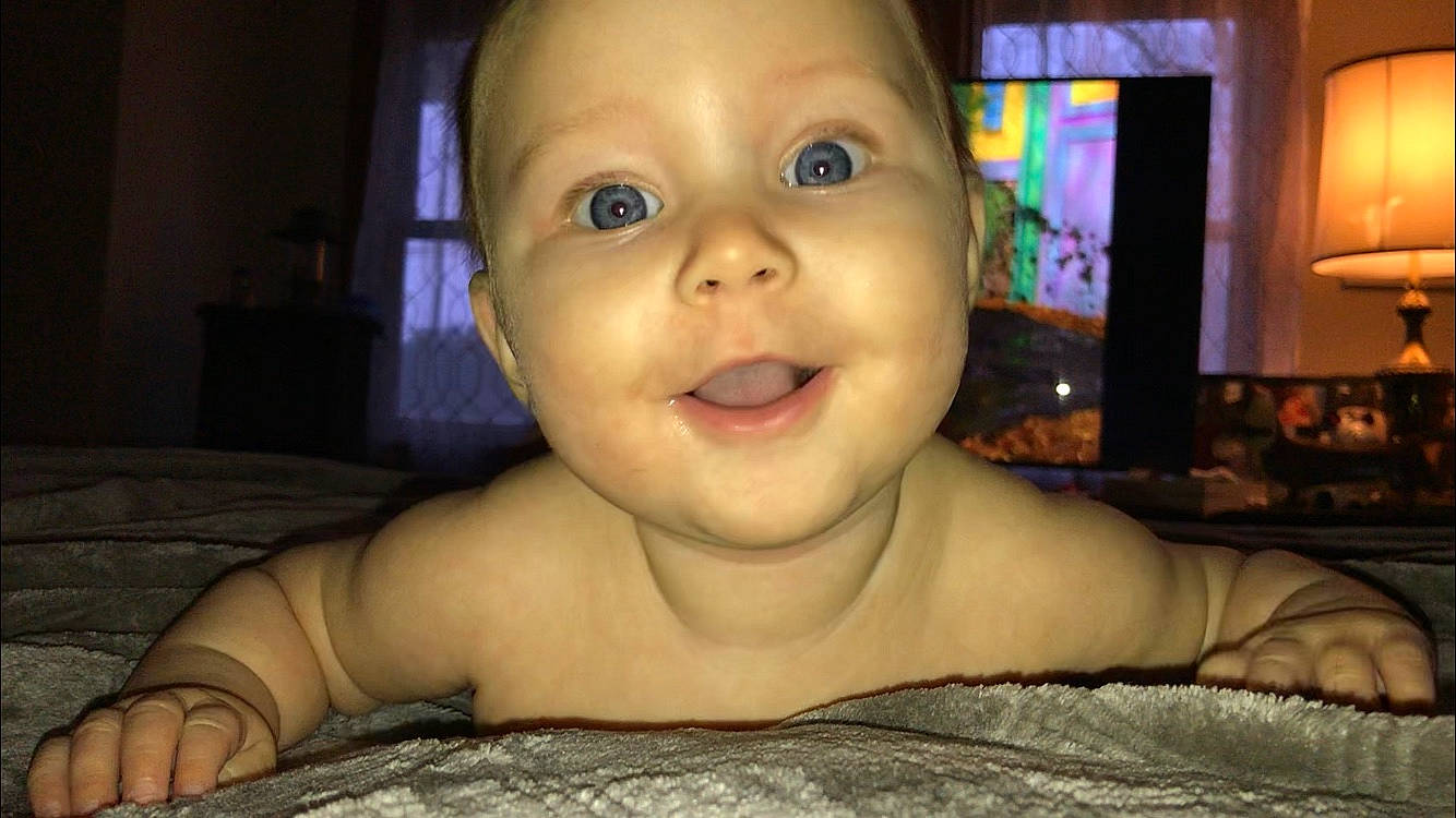 Stella joined the competition — help win amazing prizes! baby, cheek, ear, eye, eyelash, facial_expression, finger, flash_photography, forehead, happy, head, iris, jaw, lip, mouth, neck, nose, person, skin, smile