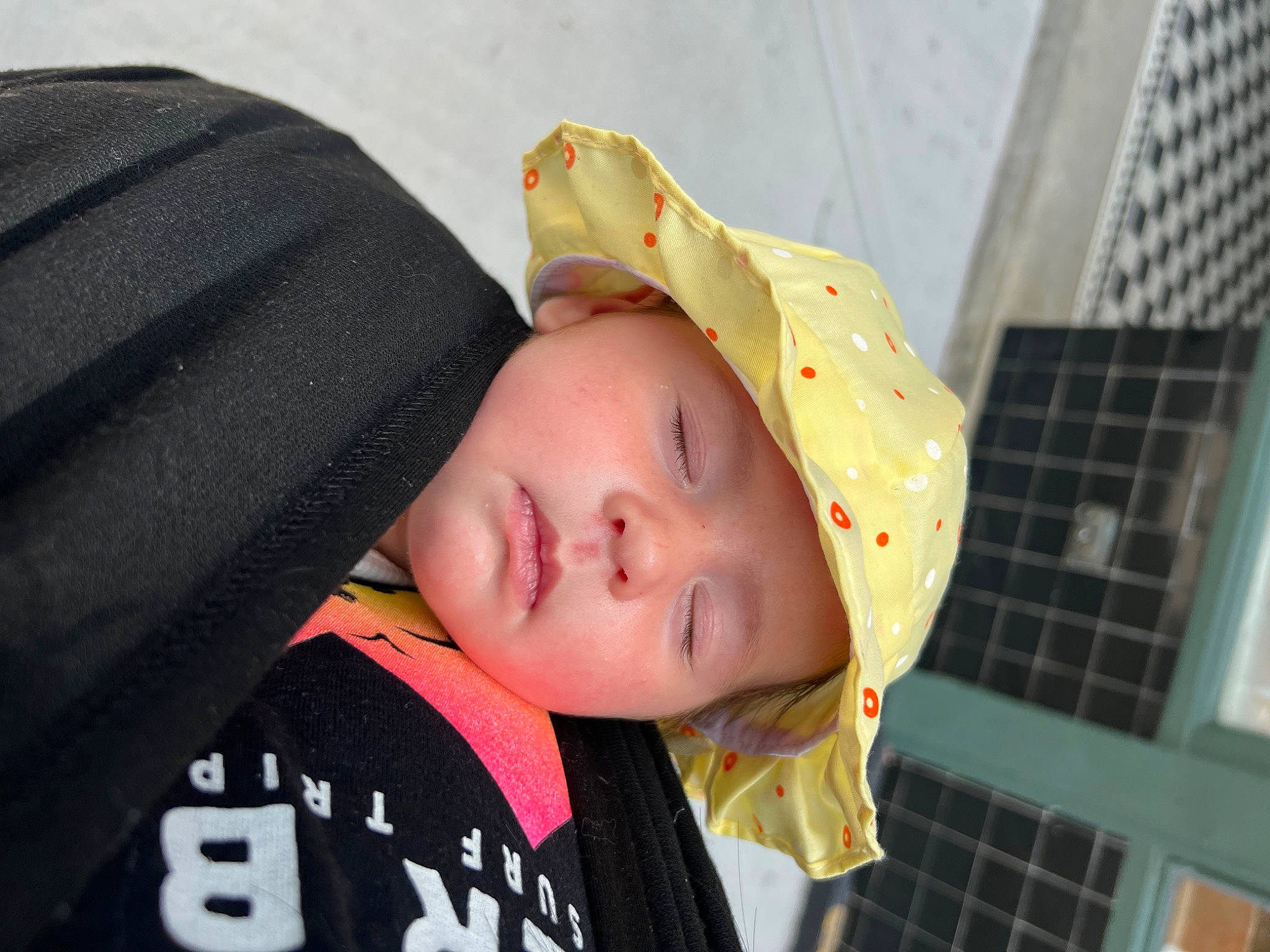 Eloise is registered to the contest to win money with this photo: baby, baby_products, baby_safety, baby_toddler_clothing, cheek, child, comfort, fashion_accessory, fun, happy, hat, headgear, headwear, hoodie, pattern, person, polar_fleece, sitting, sleeve, t_shirt