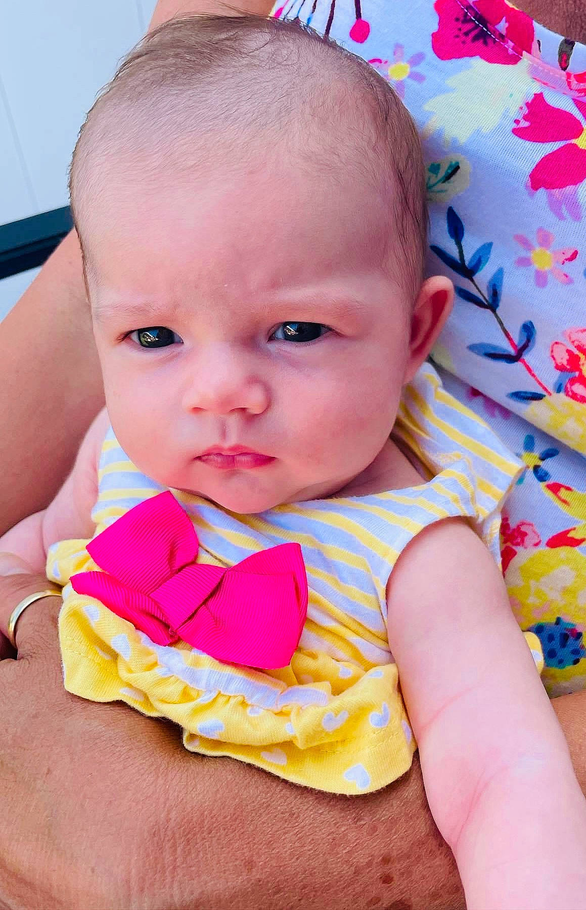 Perri joined the competition — help win amazing prizes! baby, baby_toddler_clothing, beauty, cheek, child, chin, close_up, dress, eyelash, happy, head, iris, lip, nose, person, pink, product, skin, sleeve, textile