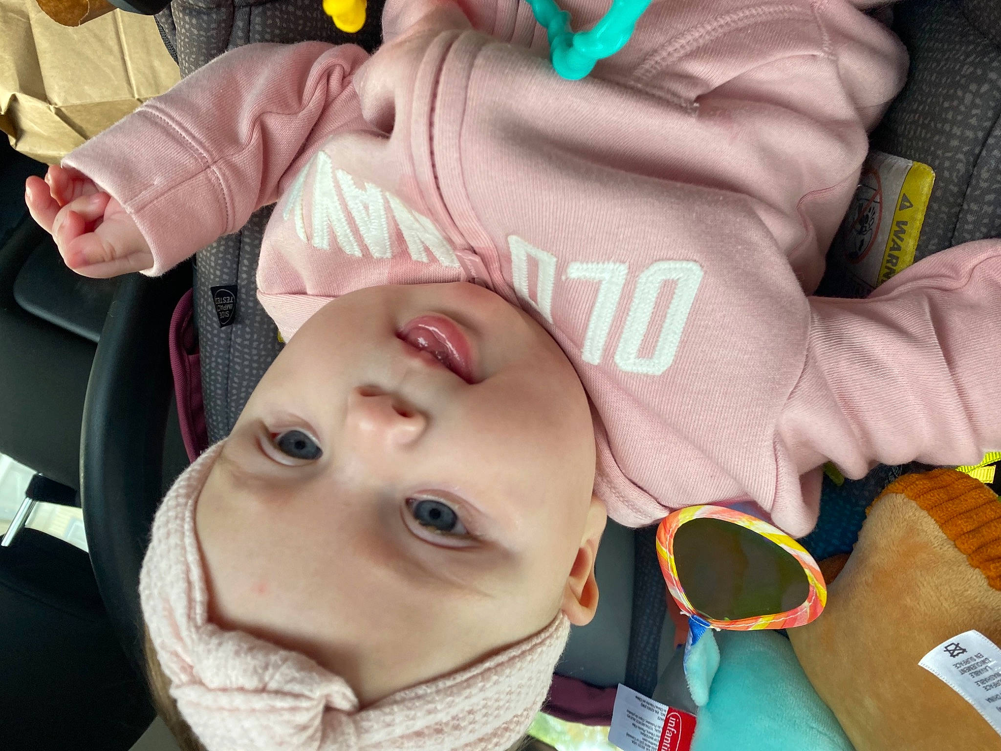 Kylie joined the competition — help win amazing prizes! baby, baby_products, baby_toddler_clothing, beauty, cheek, child, comfort, eyebrow, eyelash, finger, fun, happy, headwear, lip, mouth, nose, person, room, skin, sleeve
