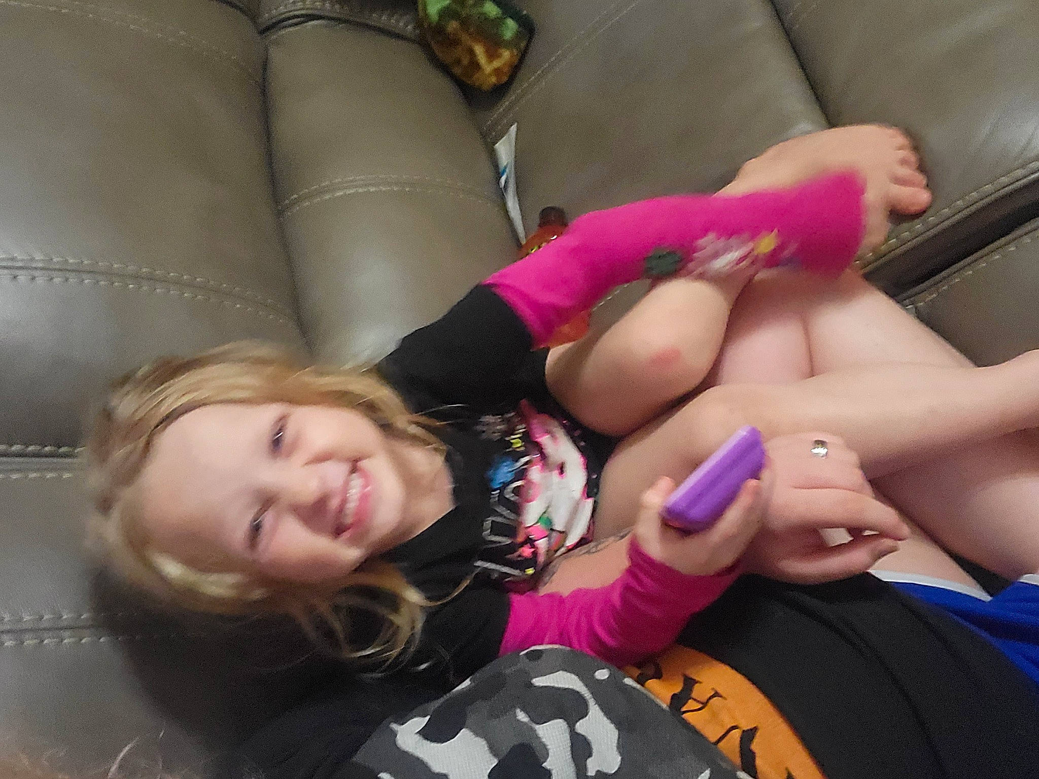 Faith joined the competition — help win amazing prizes! comfort, cool, elbow, finger, fun, gesture, hair, hairstyle, happy, human_body, joint, joy, knee, lap, leg, person, pink, skin, smile, sportswear