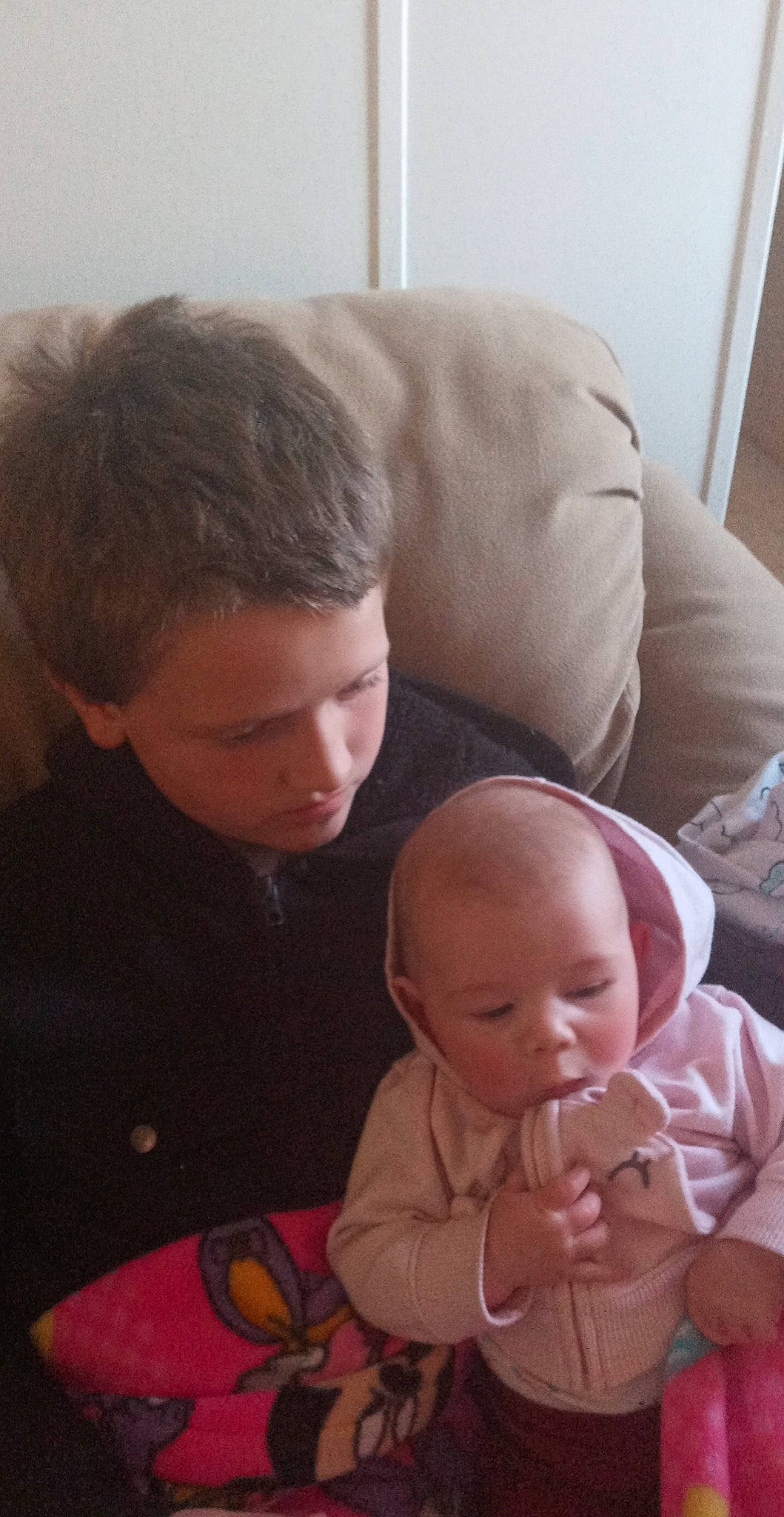 Paxton joined the competition — help win amazing prizes! baby, baby_toddler_clothing, cheek, comfort, couch, door, face, finger, flooring, fun, hair, hairstyle, head, iris, lip, mouth, nose, person, skin, toddler