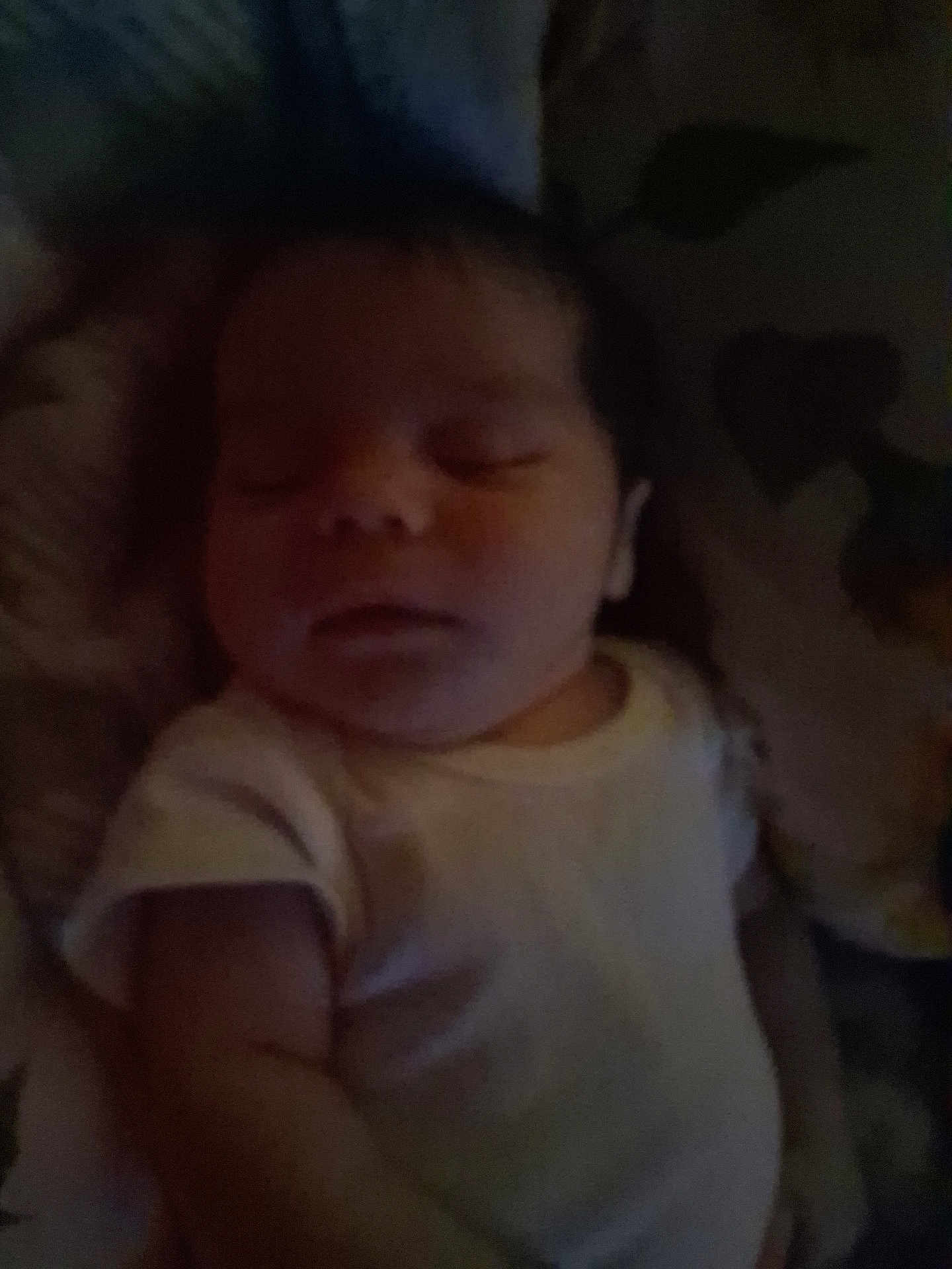 Klayton joined the competition — help win amazing prizes! baby, sleeping, onesie, infant, child, resting, face, arm, blanket, cozy, indoor, peaceful, young, toddler, closeup, portrait, quiet, dark, soft, calm
