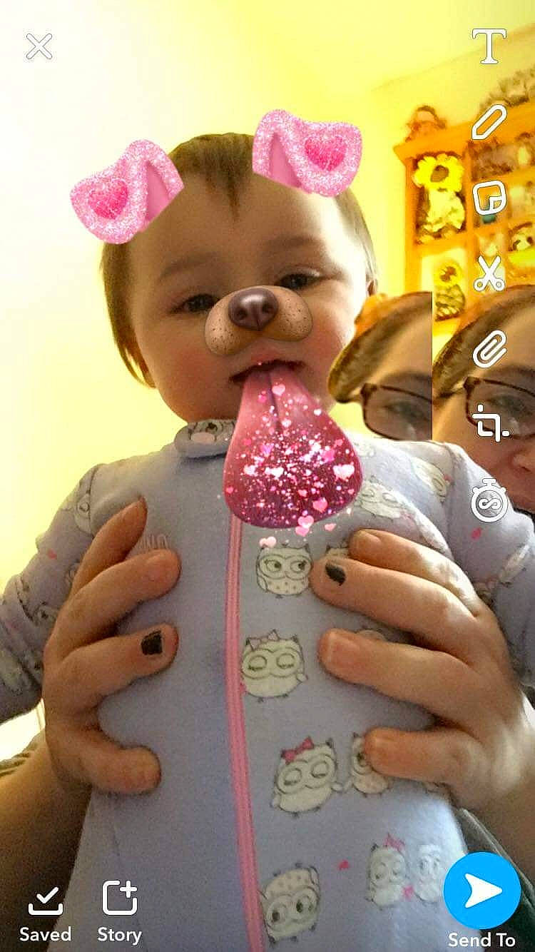 Quynn is registered to the contest to win money with this photo: child, doll, finger, hand, nail, person, pink, thumb, toy