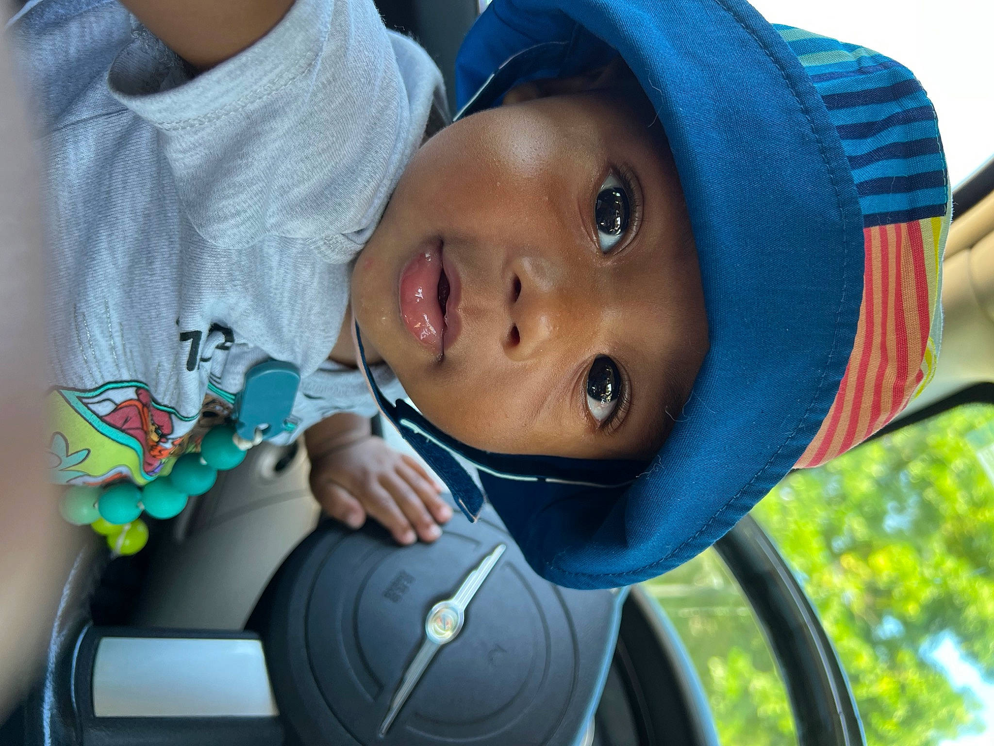 Jamie joined the competition — help win amazing prizes! azure, baby, cap, chin, cool, eye, fun, happy, hat, headgear, headwear, lip, mouth, nose, organ, outerwear, person, skin, smile, toddler