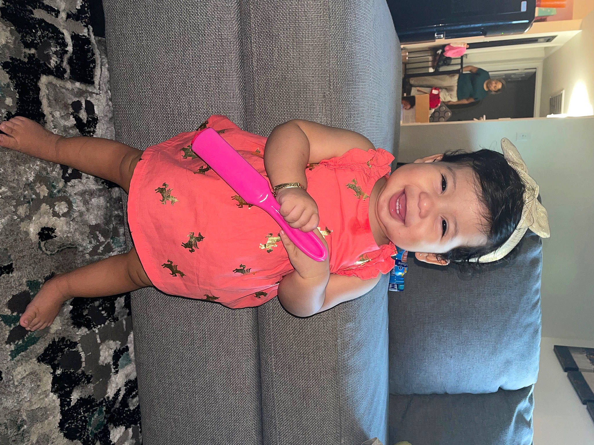 Dailyn joined the competition — help win amazing prizes! abdomen, baby_toddler_clothing, blurred, comfort, couch, elbow, fun, home_appliance, human_body, human_leg, joint, joy, kitchen_appliance, knee, leg, pattern, person, pink, shoulder, thigh